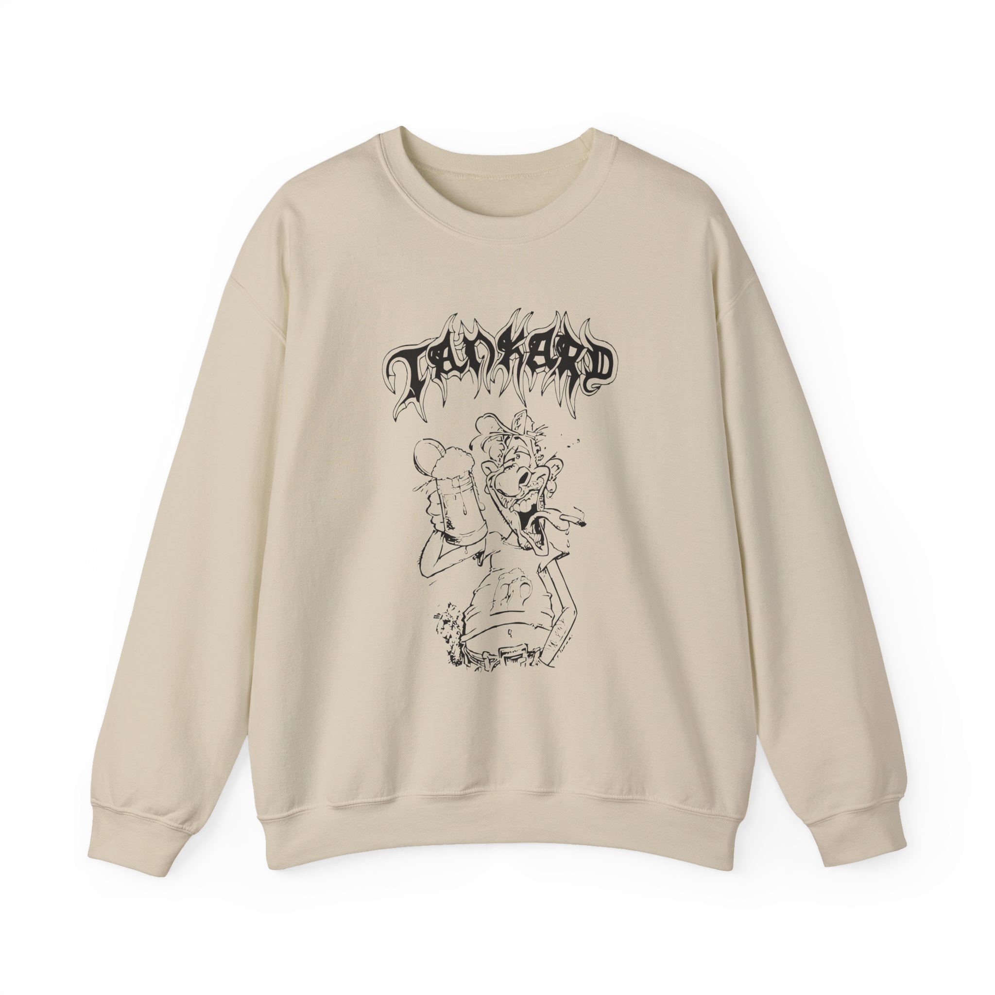 Tankard Freibier Für Alle , Sonst Gibts Krawalle Unisex Heavy Blend™ Crewneck Sweatshirt
