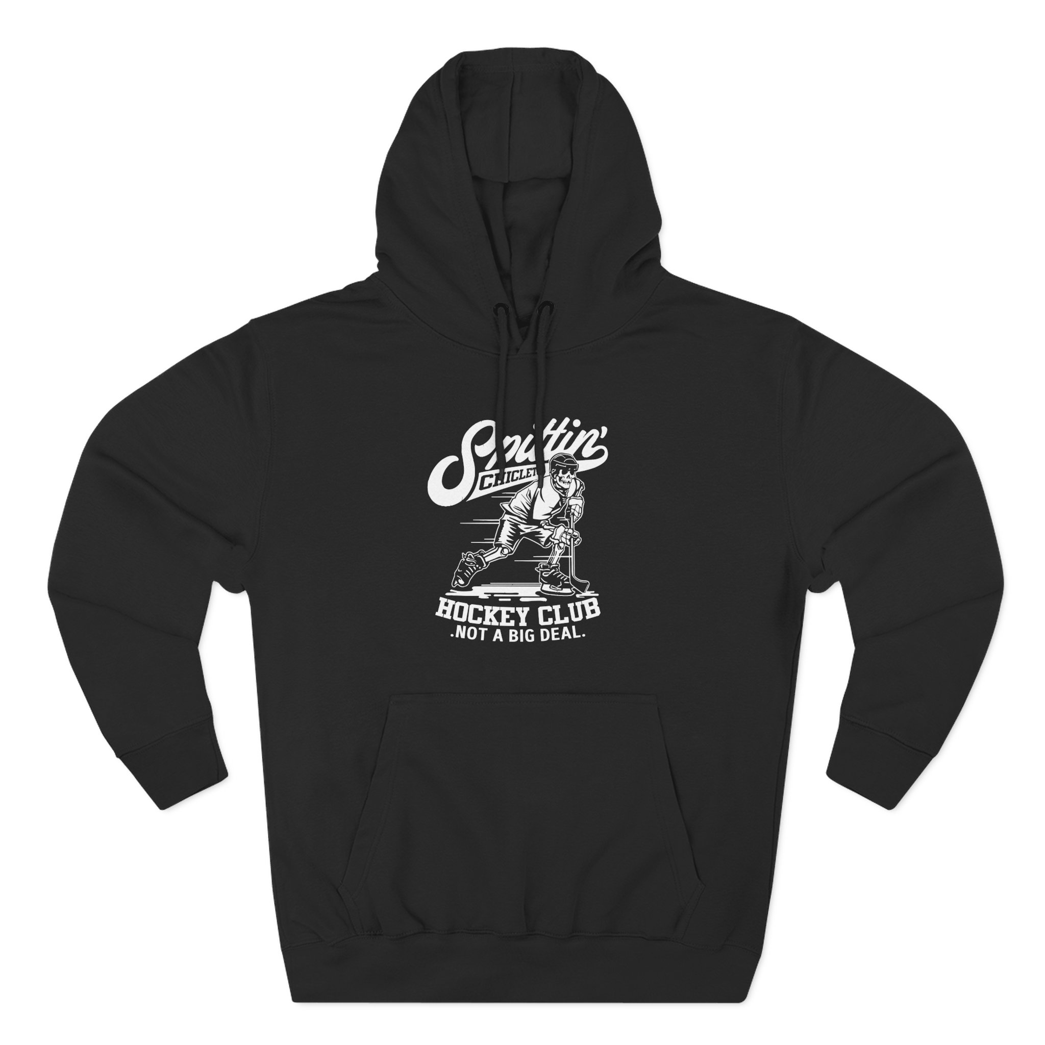 Spittin Chiclets Hockey Club Skul Three-Panel Fleece Hoodie
