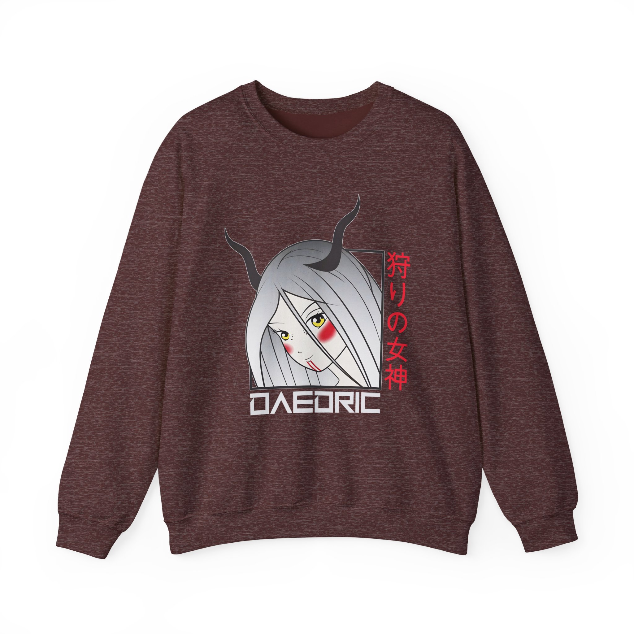 Daedric Goddess of the Hunt Anime Unisex Heavy Blendâ„¢ Crewneck Sweatshirt