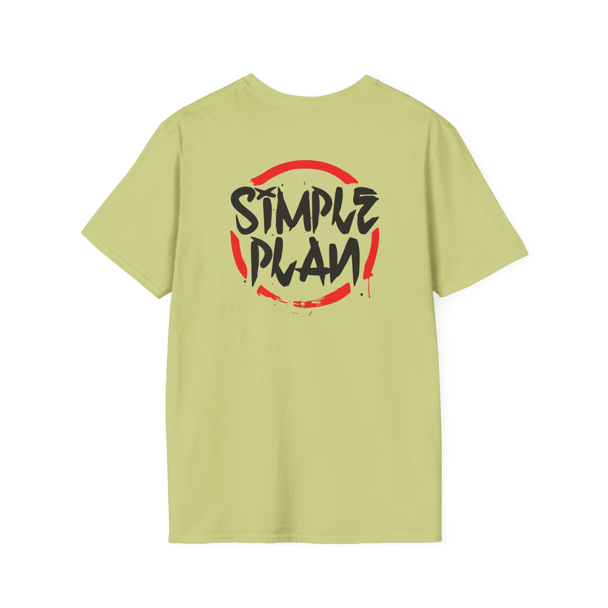 Simple Plan Circle Splat Unisex Softstyle T-Shirt
