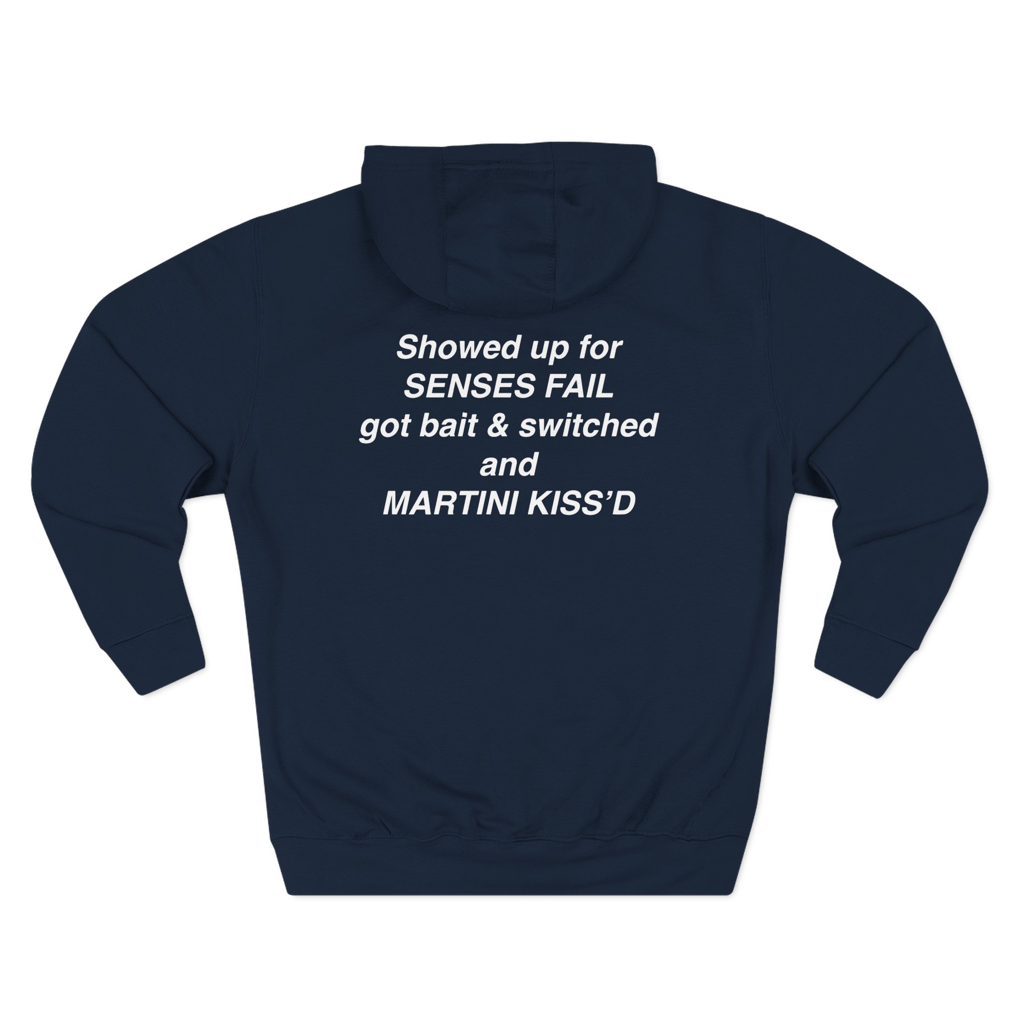 Senses Fail Martini Kiss Tux Three-Panel Fleece Hoodie