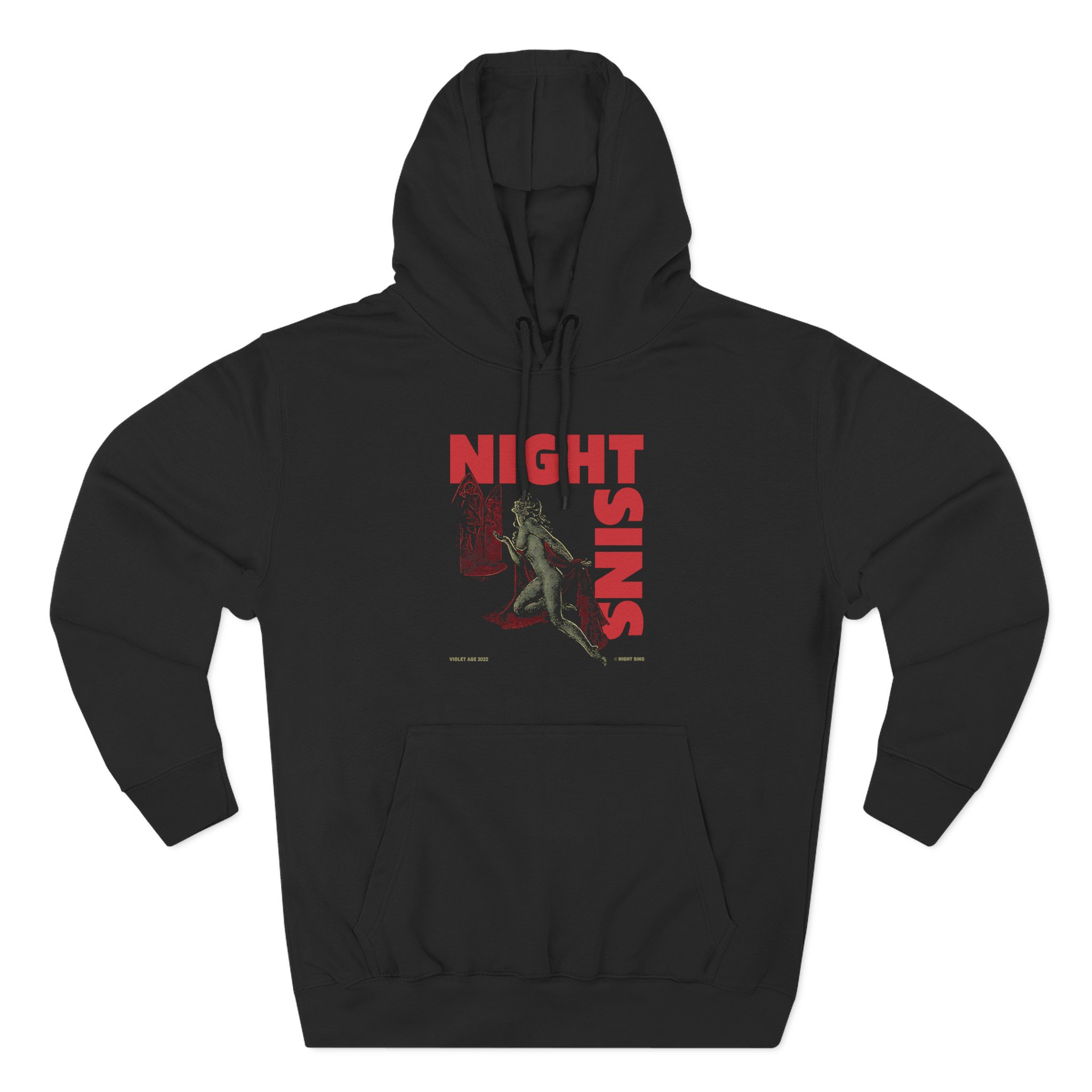 Night Sins Shrine Three-Panel Fleece Hoodie
