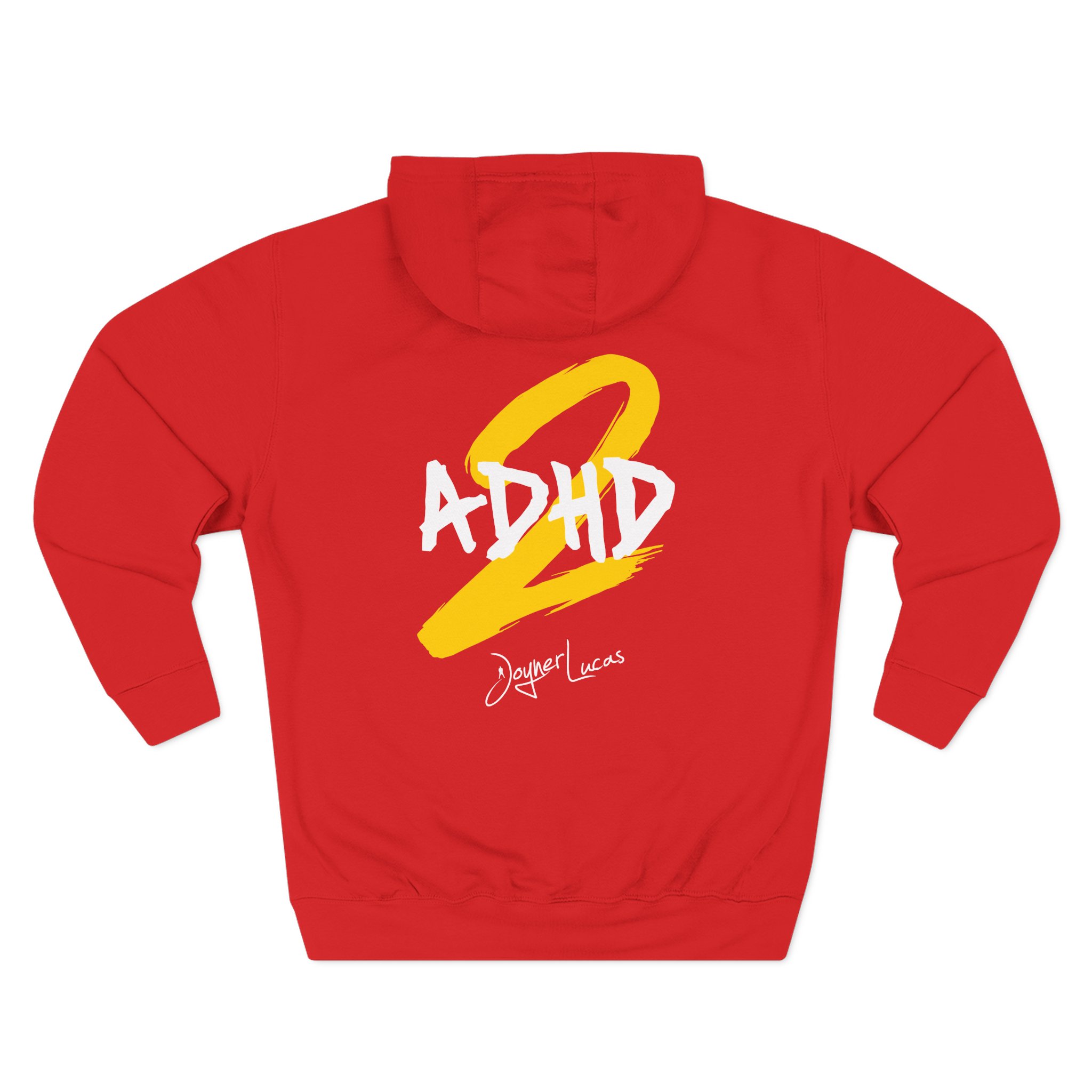 Joyner Lucas Adhd2 Logo Three-Panel Fleece Hoodie