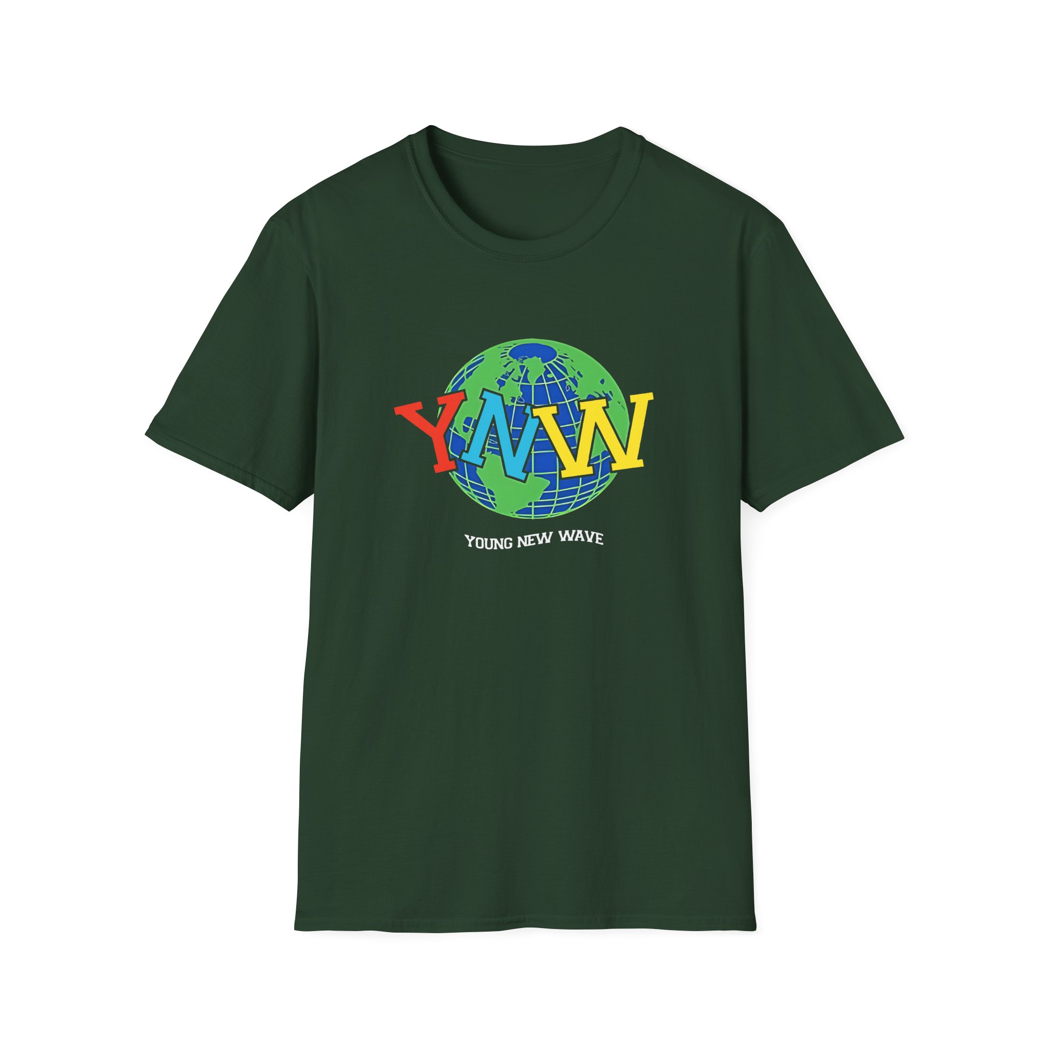 YNW Melly globe Unisex Softstyle T-Shirt