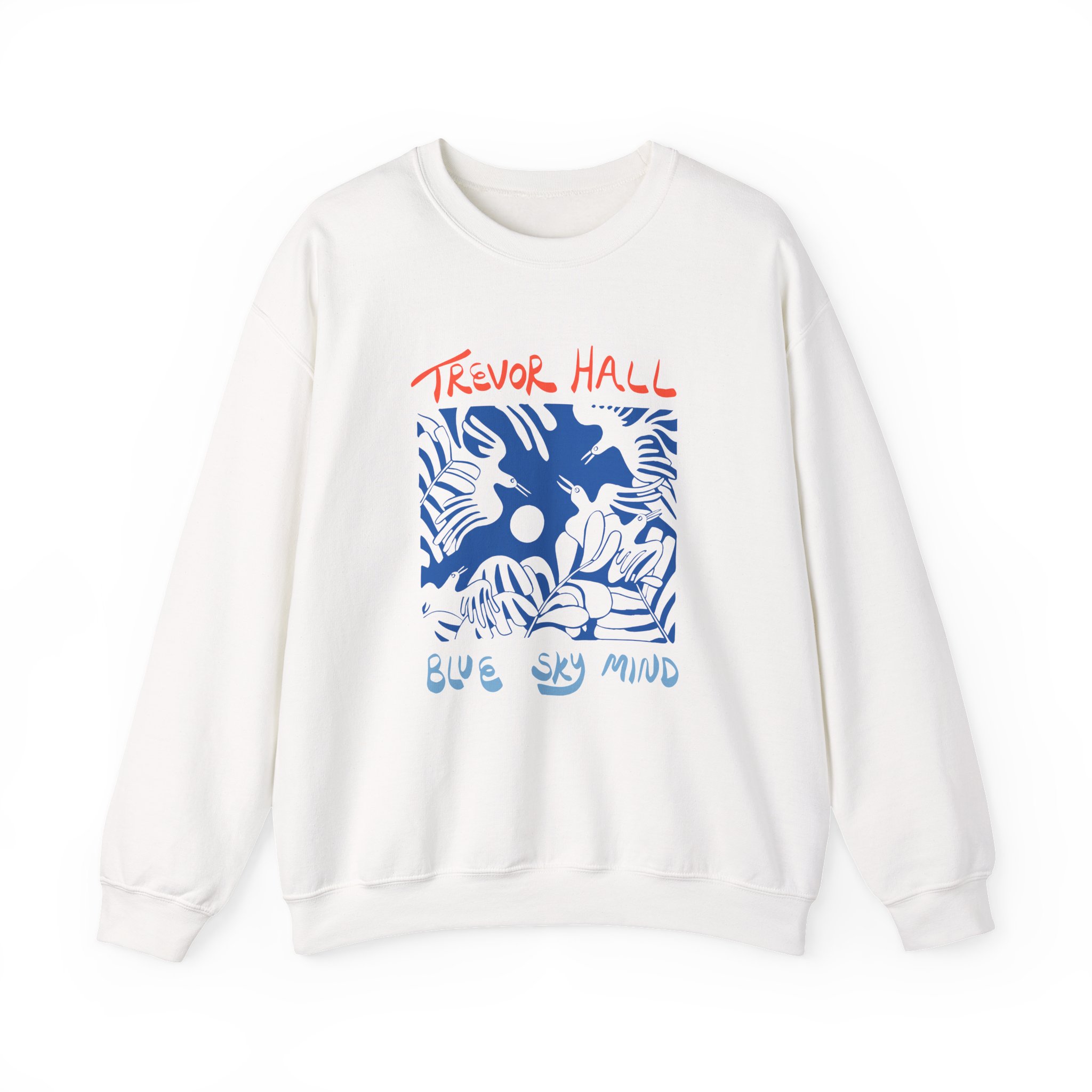 Trevor Hall Blue Sky Mind Birds Unisex Heavy Blendâ„¢ Crewneck Sweatshirt