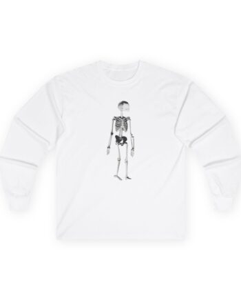Kurt Cobain Skeleton Unisex Ultra Cotton Long Sleeve Tee