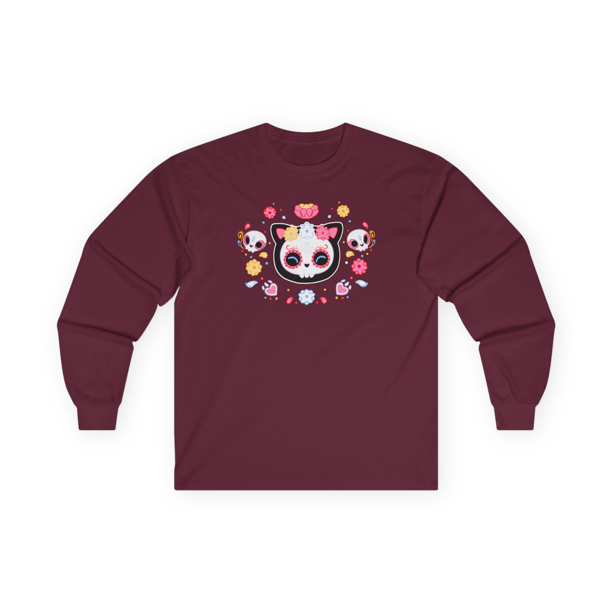 Aphmau Sugar Skull Cat Unisex Ultra Cotton Long Sleeve Tee