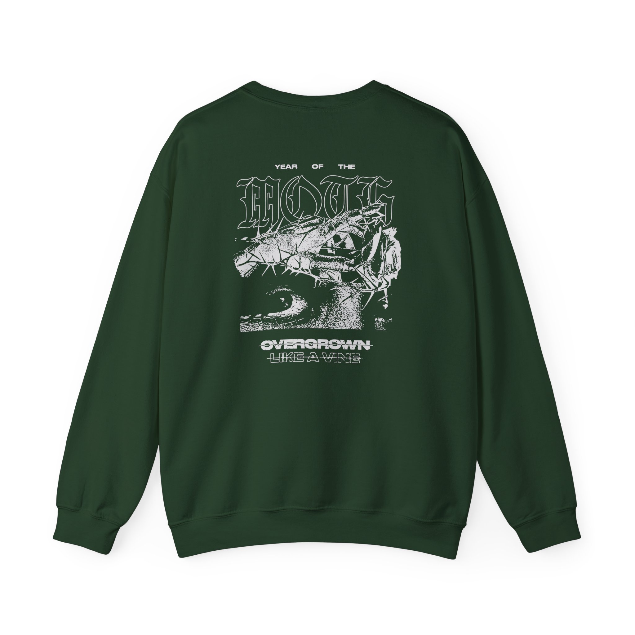 Like Moths to Flames Overgrown Unisex Heavy Blendâ„¢ Crewneck Sweatshirt