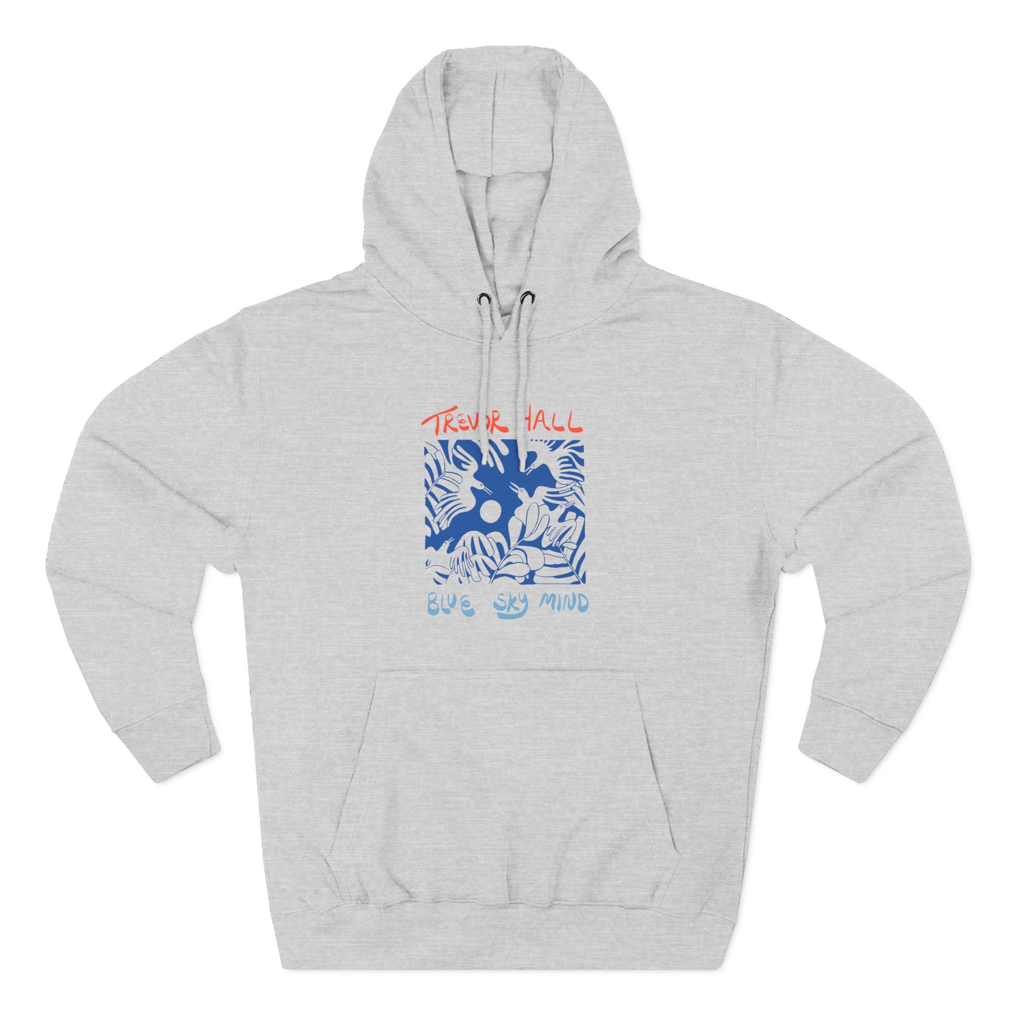 Trevor Hall Blue Sky Mind Birds Three-Panel Fleece Hoodie