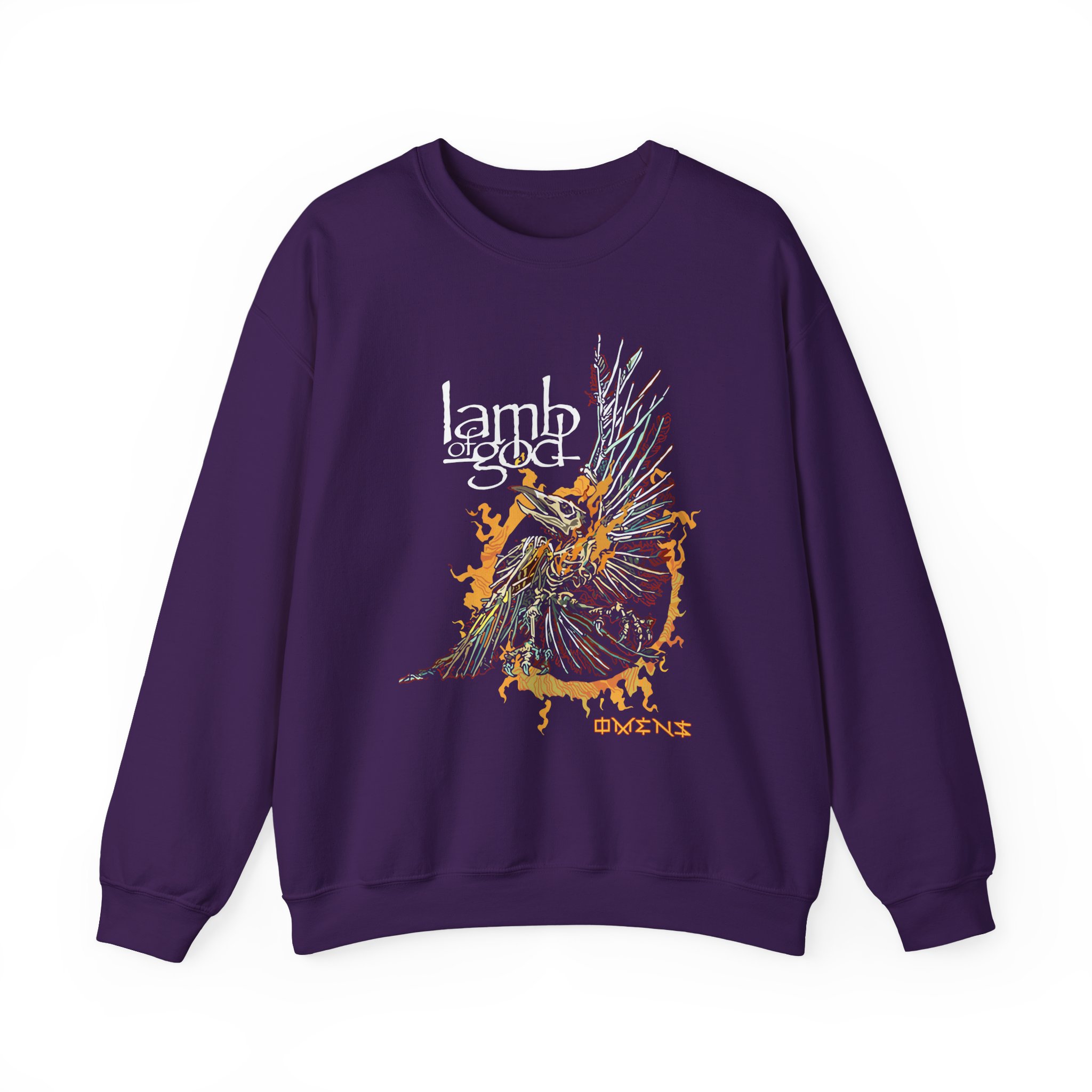 Lamb of God Omens Skeleton Eagle Unisex Heavy Blendâ„¢ Crewneck Sweatshirt