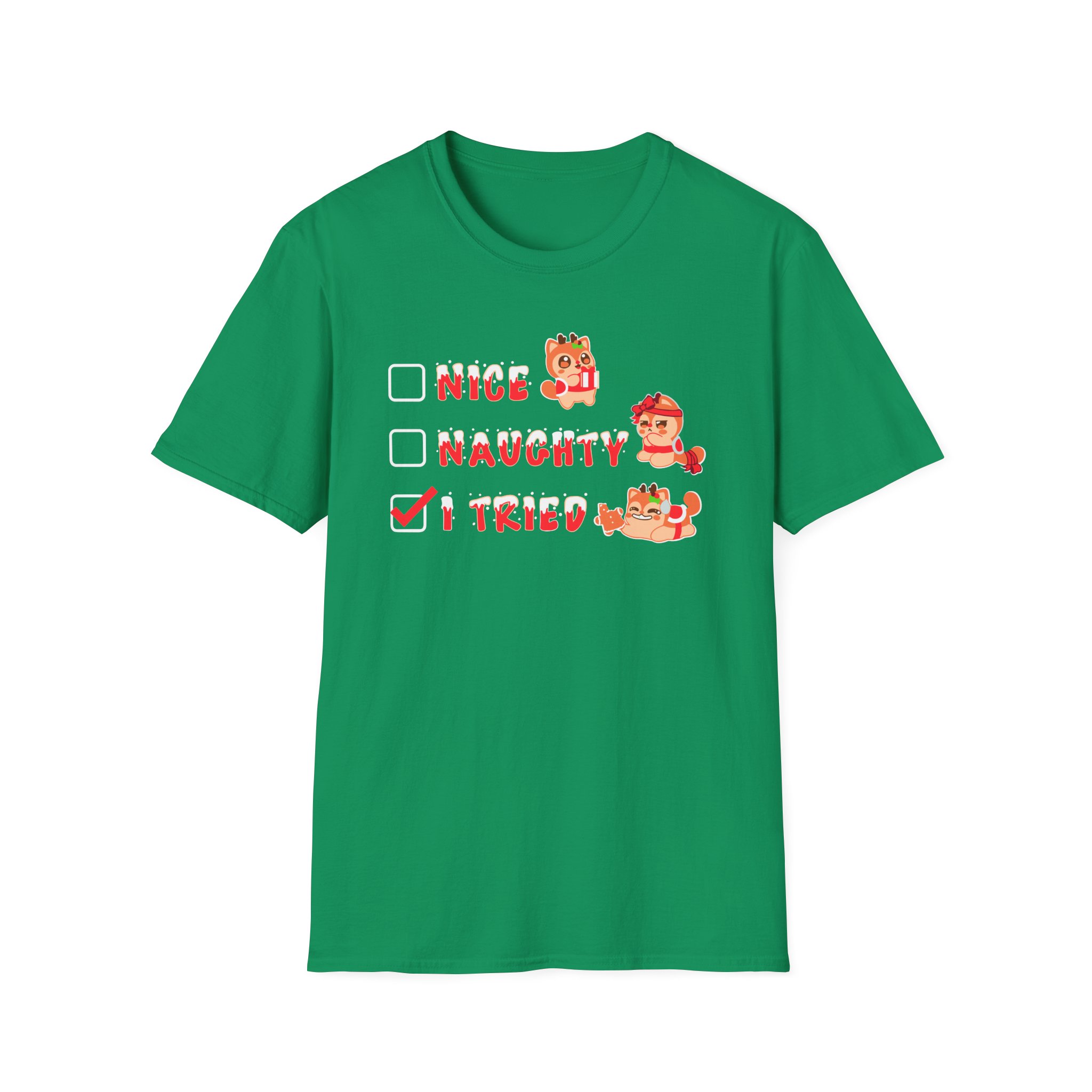 Aphmau Naughty Nice Holiday Unisex Softstyle T-Shirt