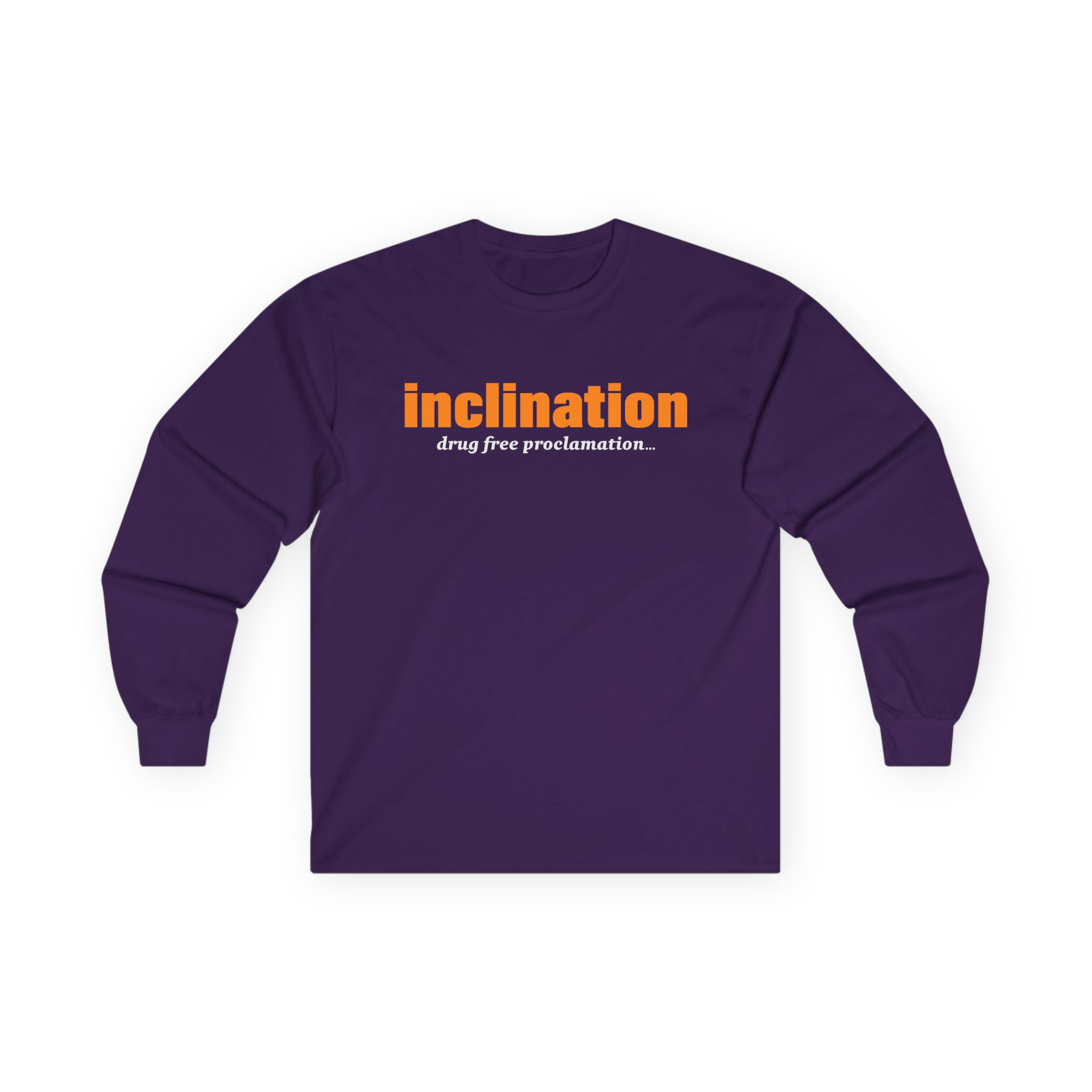 Inclination Drug Free Unisex Ultra Cotton Long Sleeve Tee