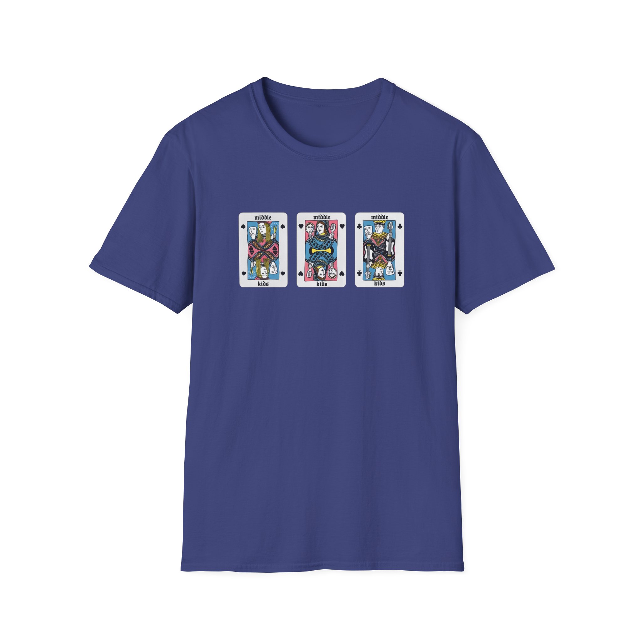Middle Kids Playing Cards Unisex Softstyle T-Shirt