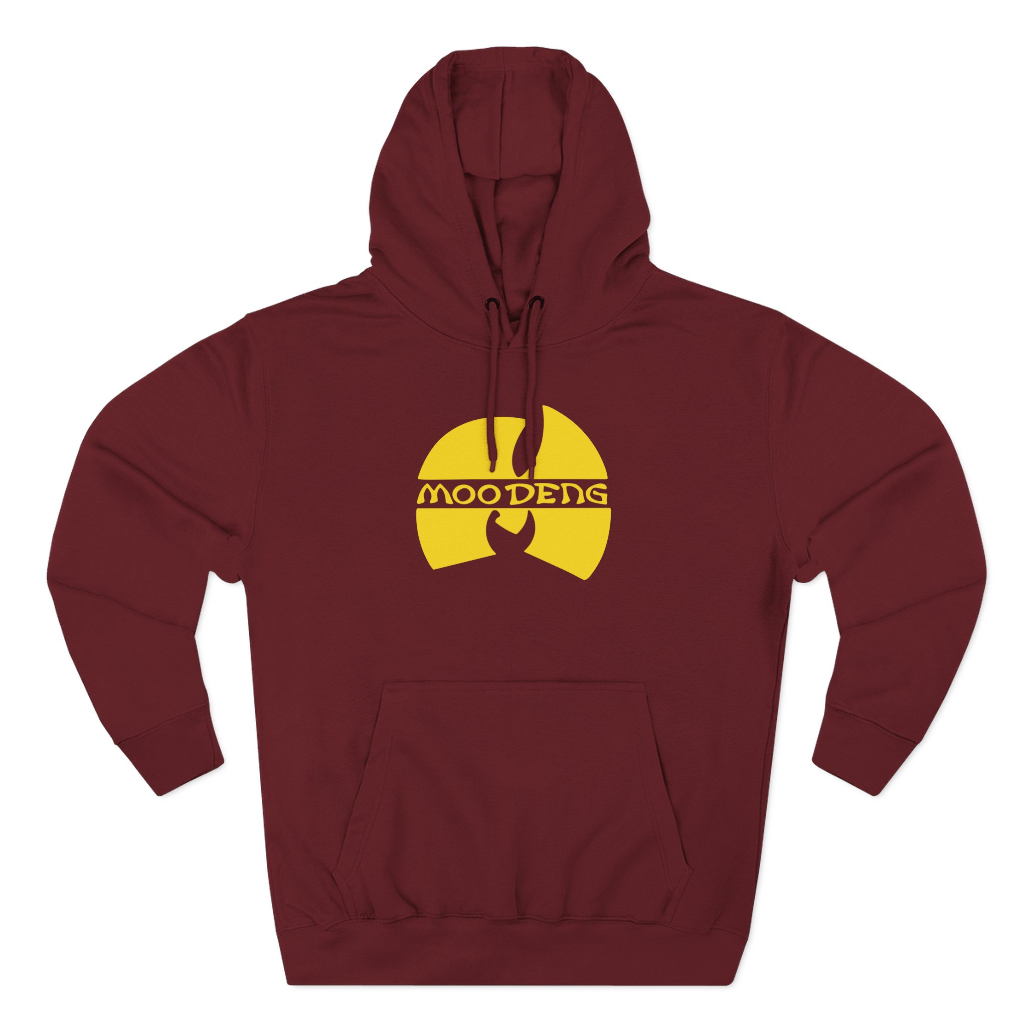 Moo Deng Clan Three-Panel Fleece Hoodie