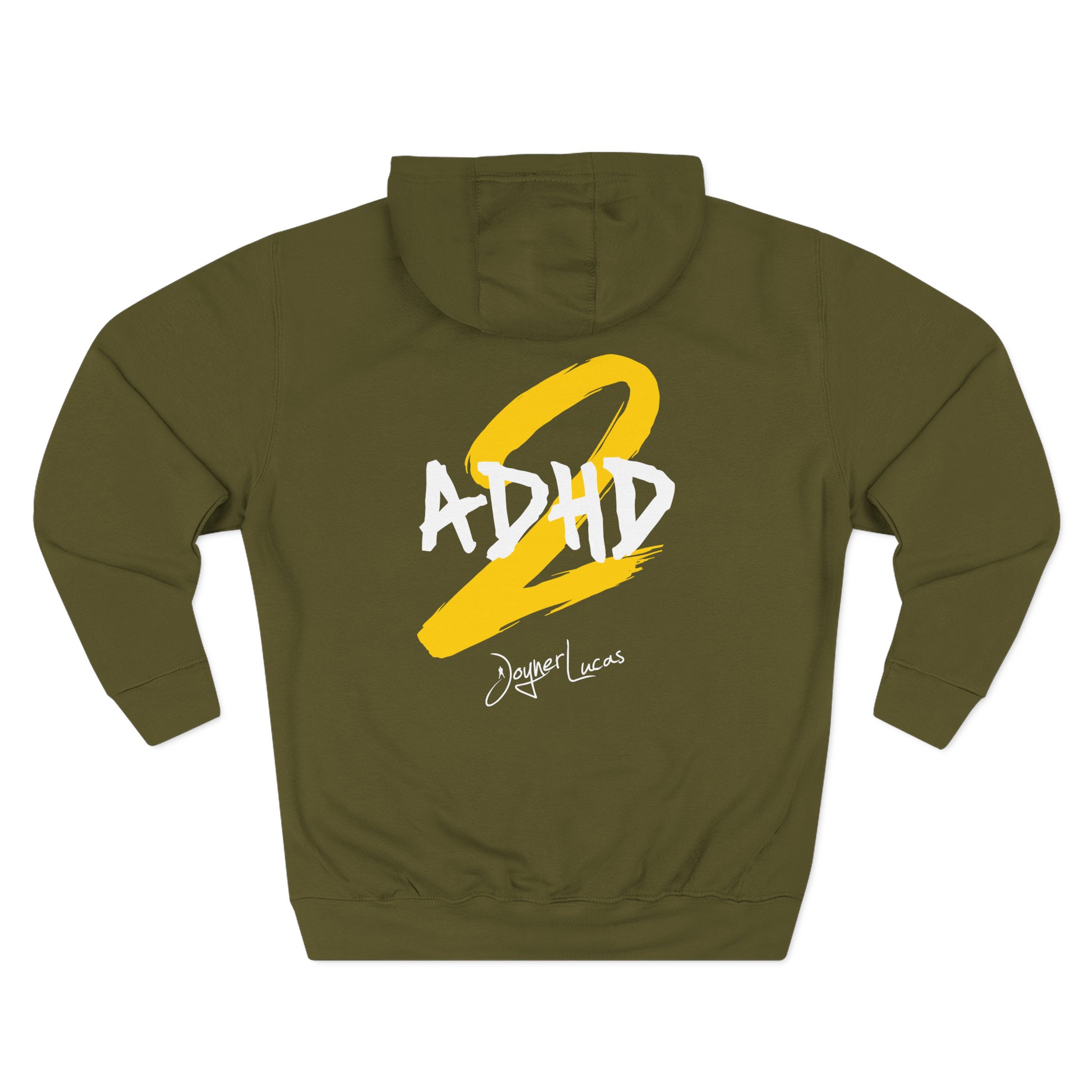 Joyner Lucas Adhd2 Logo Three-Panel Fleece Hoodie