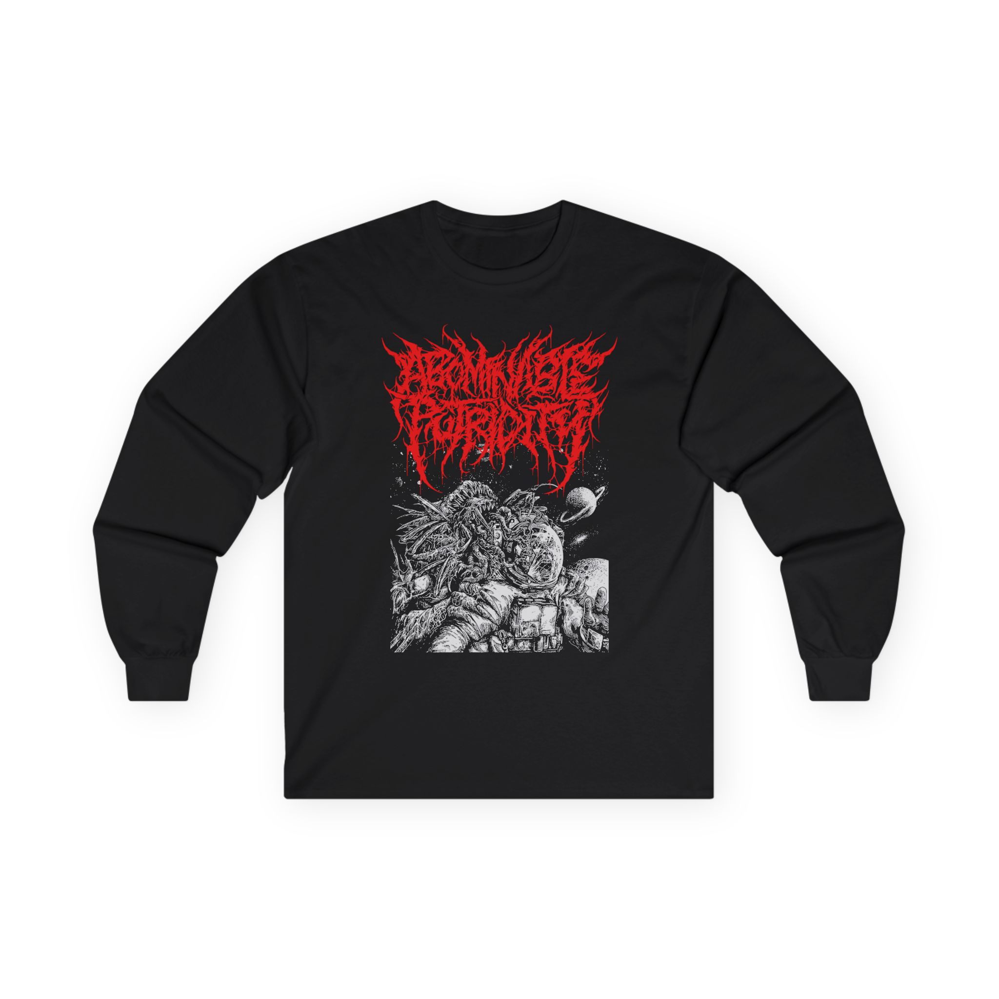 Abominable Putridity The Last Astronaut Red Logo Unisex Ultra Cotton Long Sleeve Tee