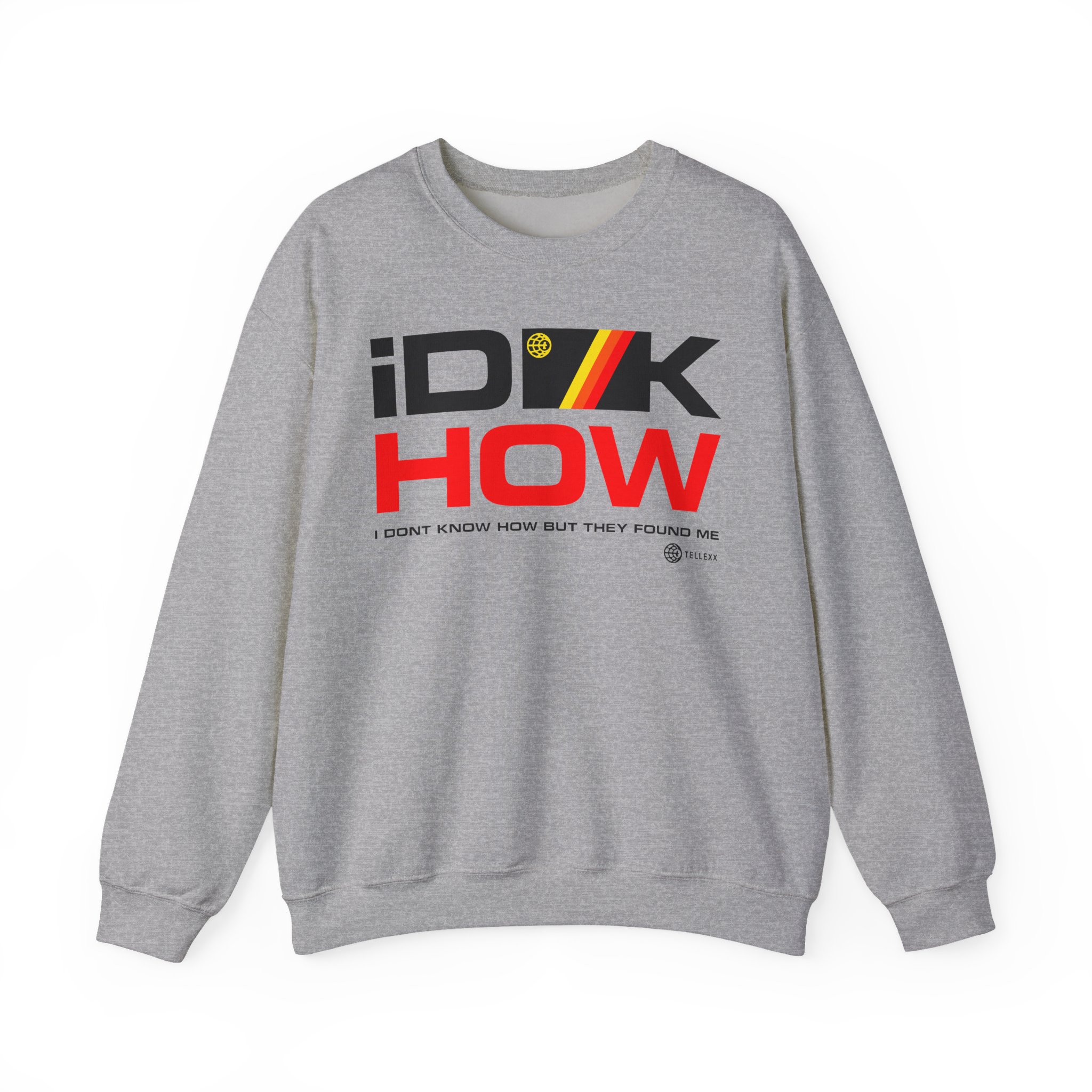 iDKHOW Striped Box Gold Unisex Heavy Blendâ„¢ Crewneck Sweatshirt