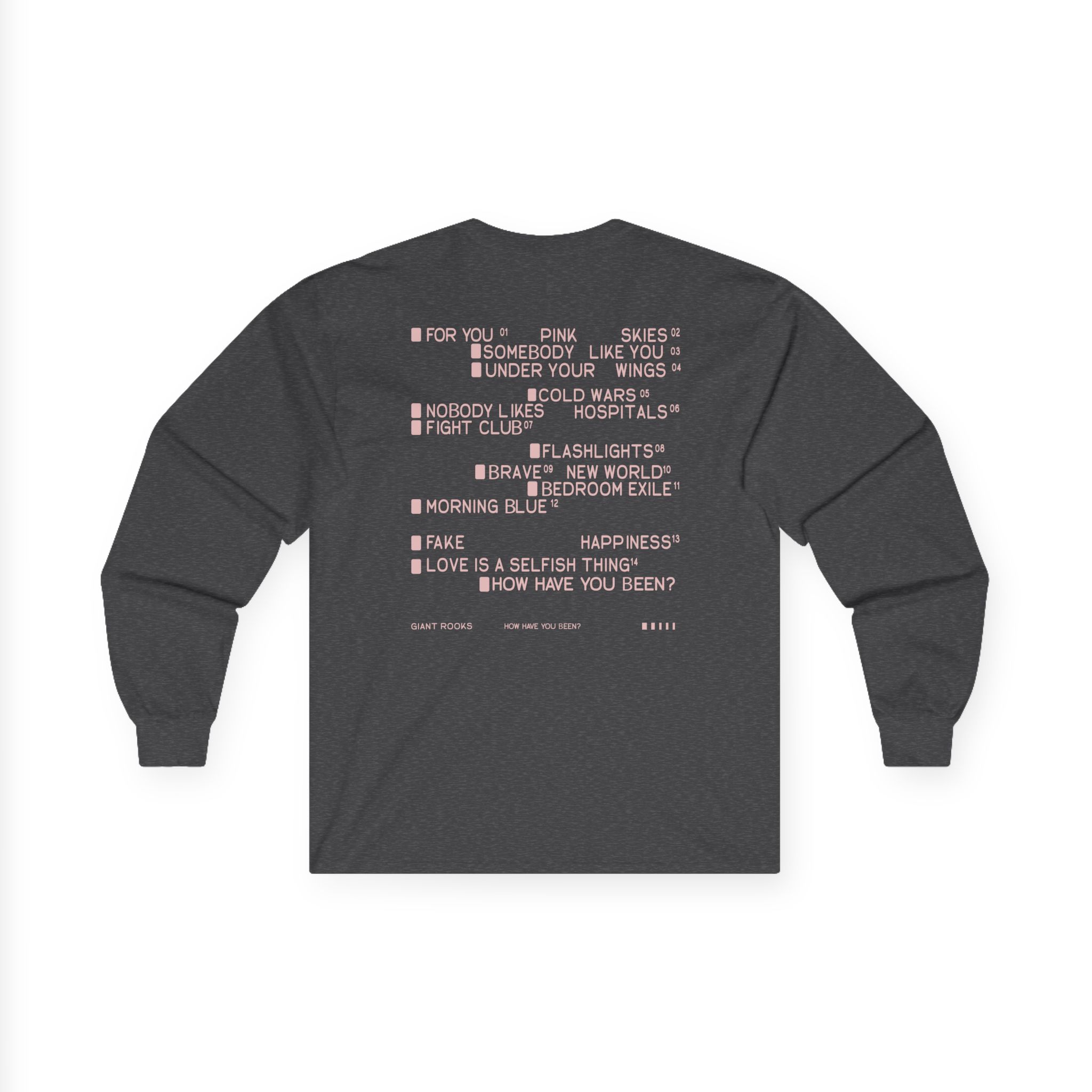 Giant Rooks Tracklisting Unisex Ultra Cotton Long Sleeve Tee