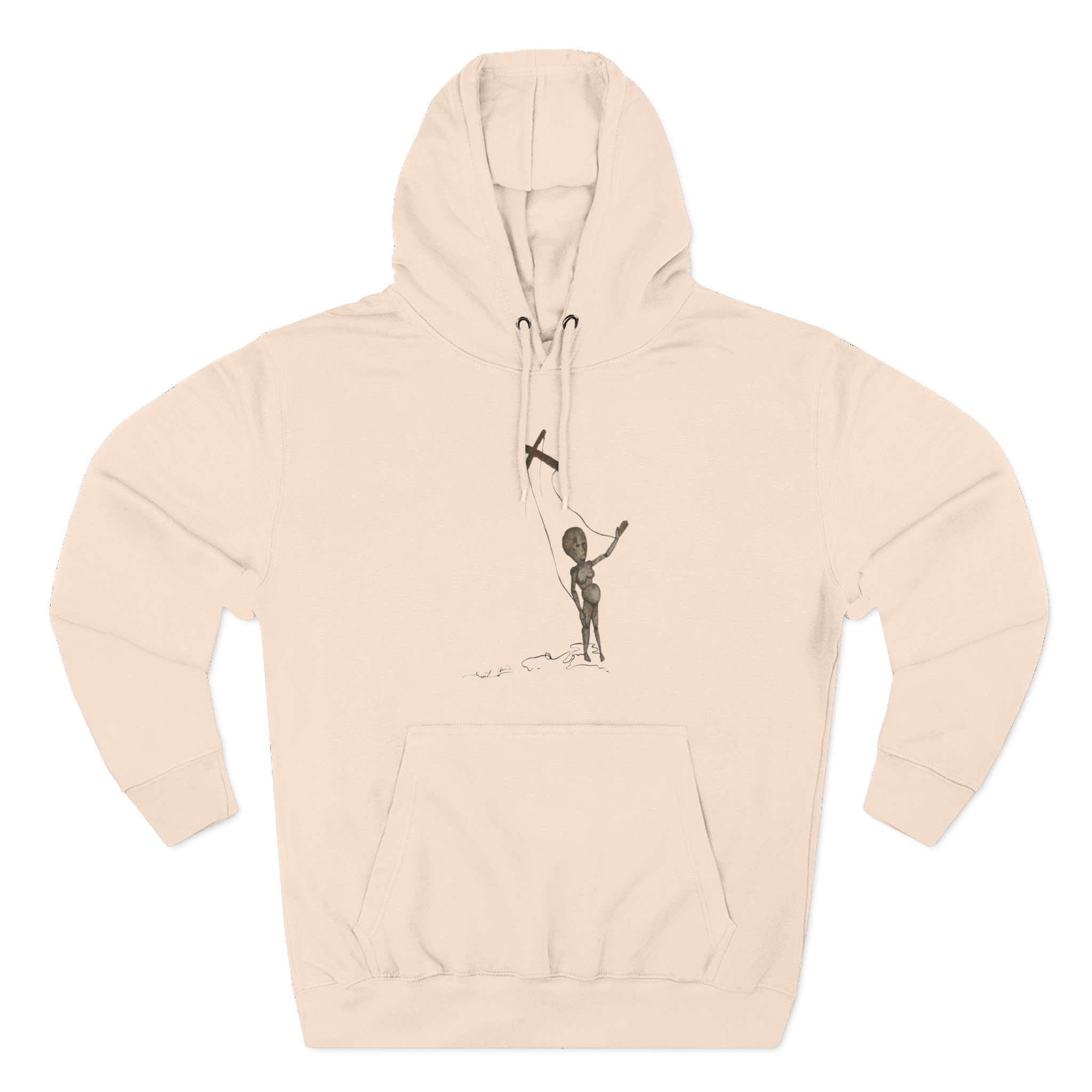 Kurt Cobain Painted Puppet Acid Three-Panel Fleece Hoodie