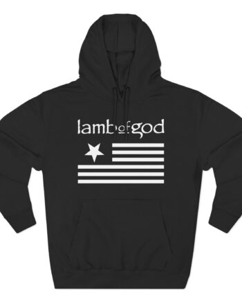 Lamb of God Flag Three-Panel Fleece Hoodie