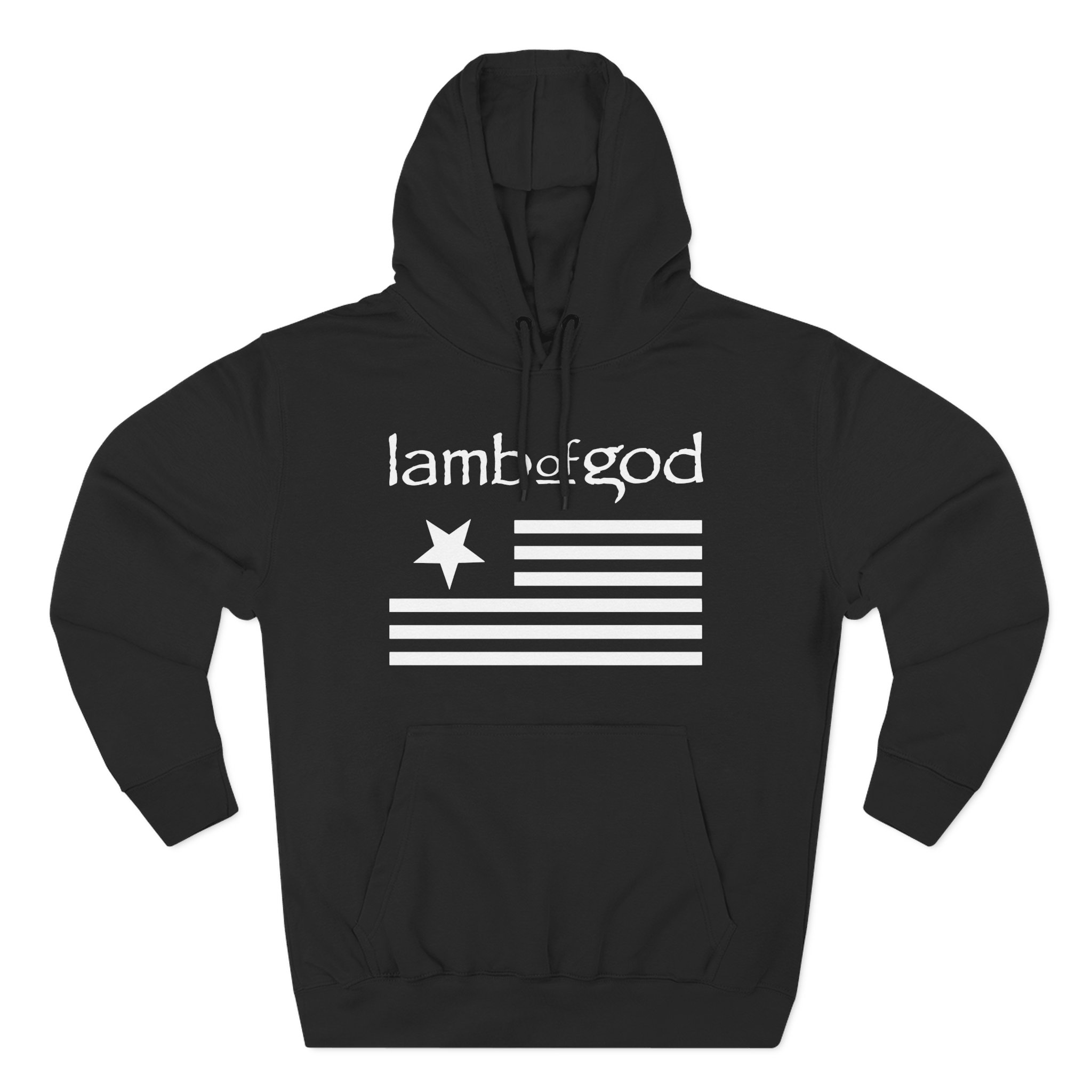 Lamb of God Flag Three-Panel Fleece Hoodie