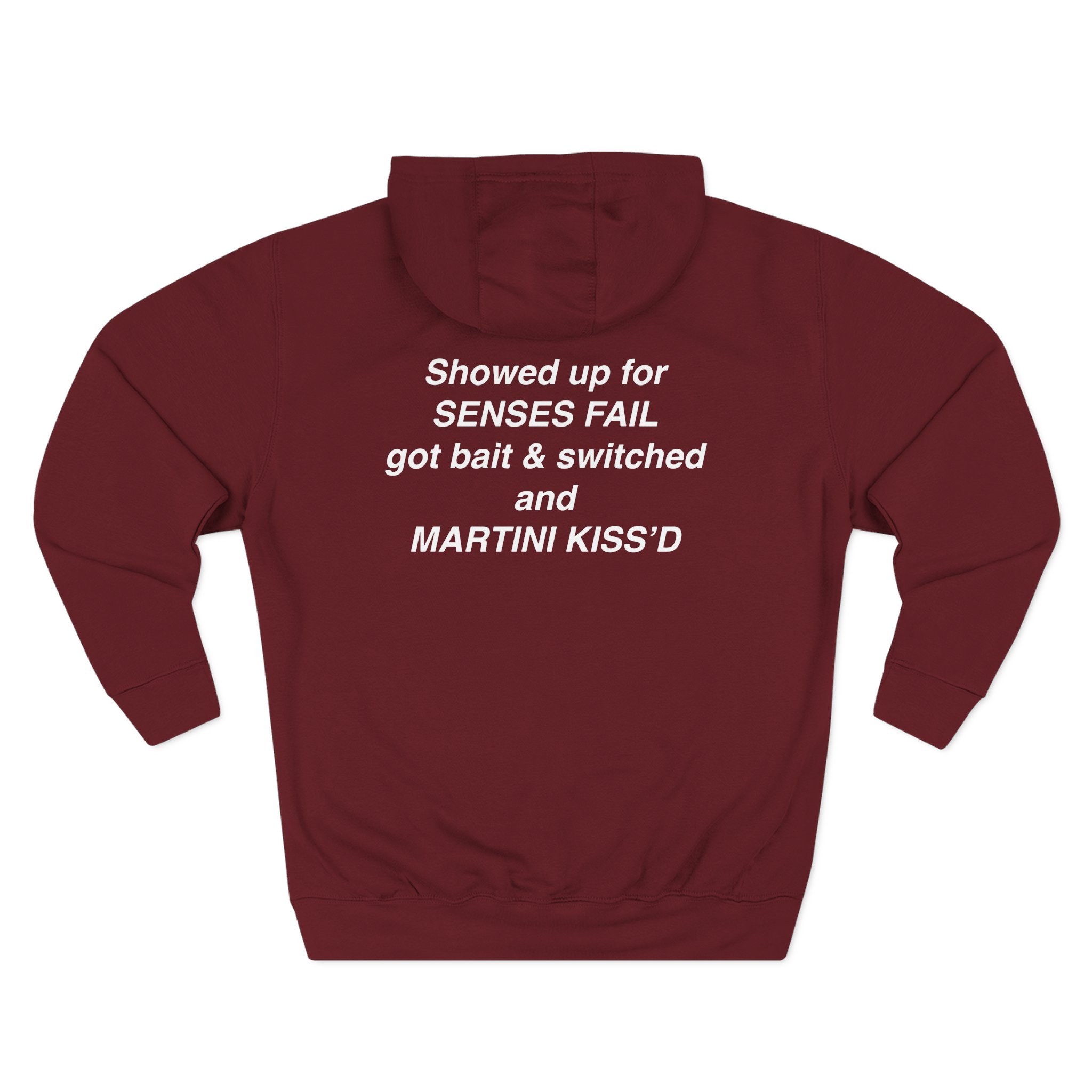 Senses Fail Martini Kiss Tux Three-Panel Fleece Hoodie