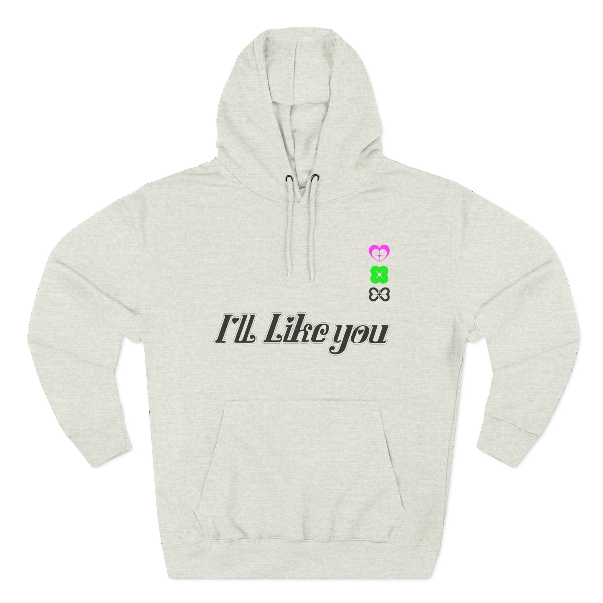 ILLIT 2nd Mini Album ‘i’ll Like You Three-Panel Fleece Hoodie