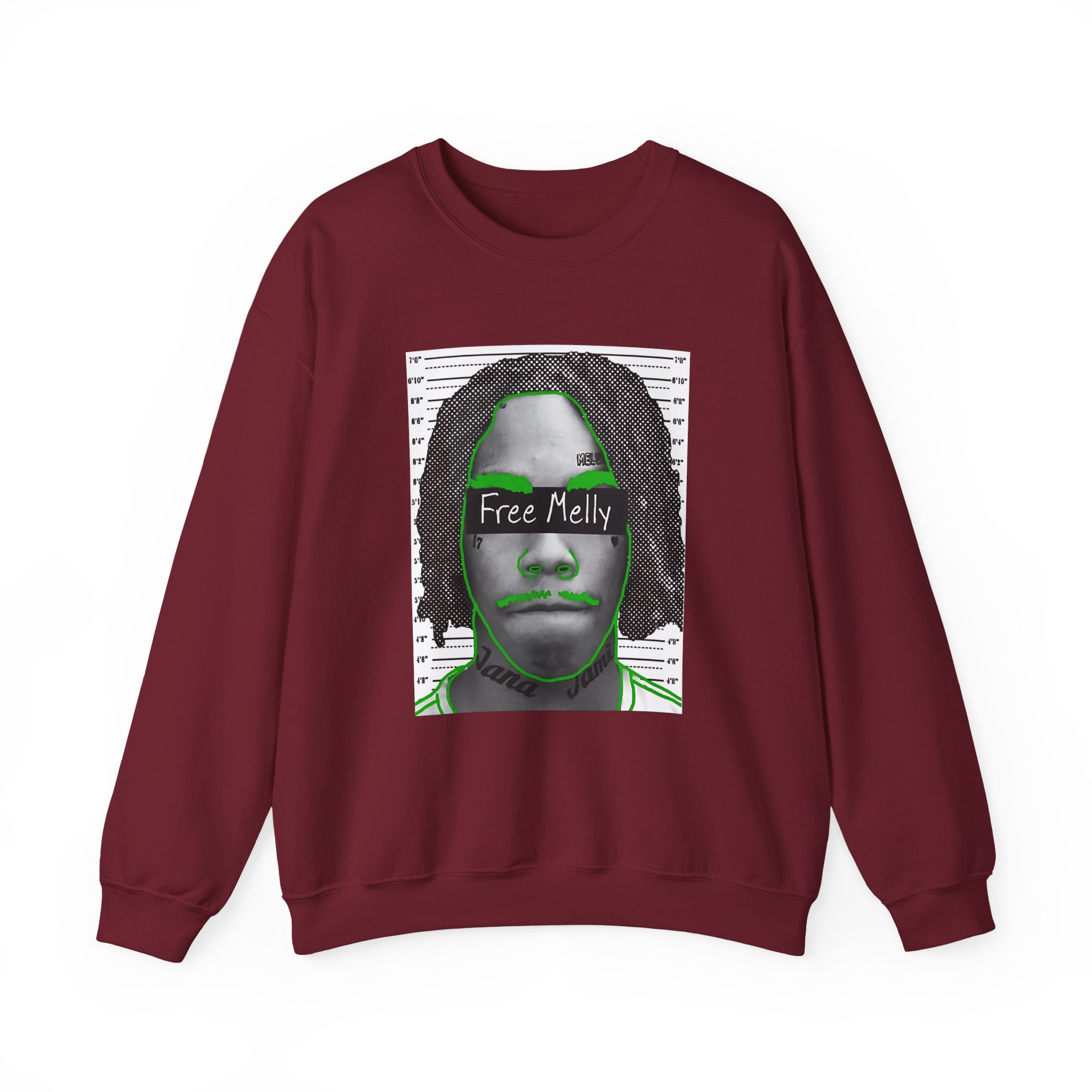 YNW Melly Free Melly Unisex Heavy Blendâ„¢ Crewneck Sweatshirt