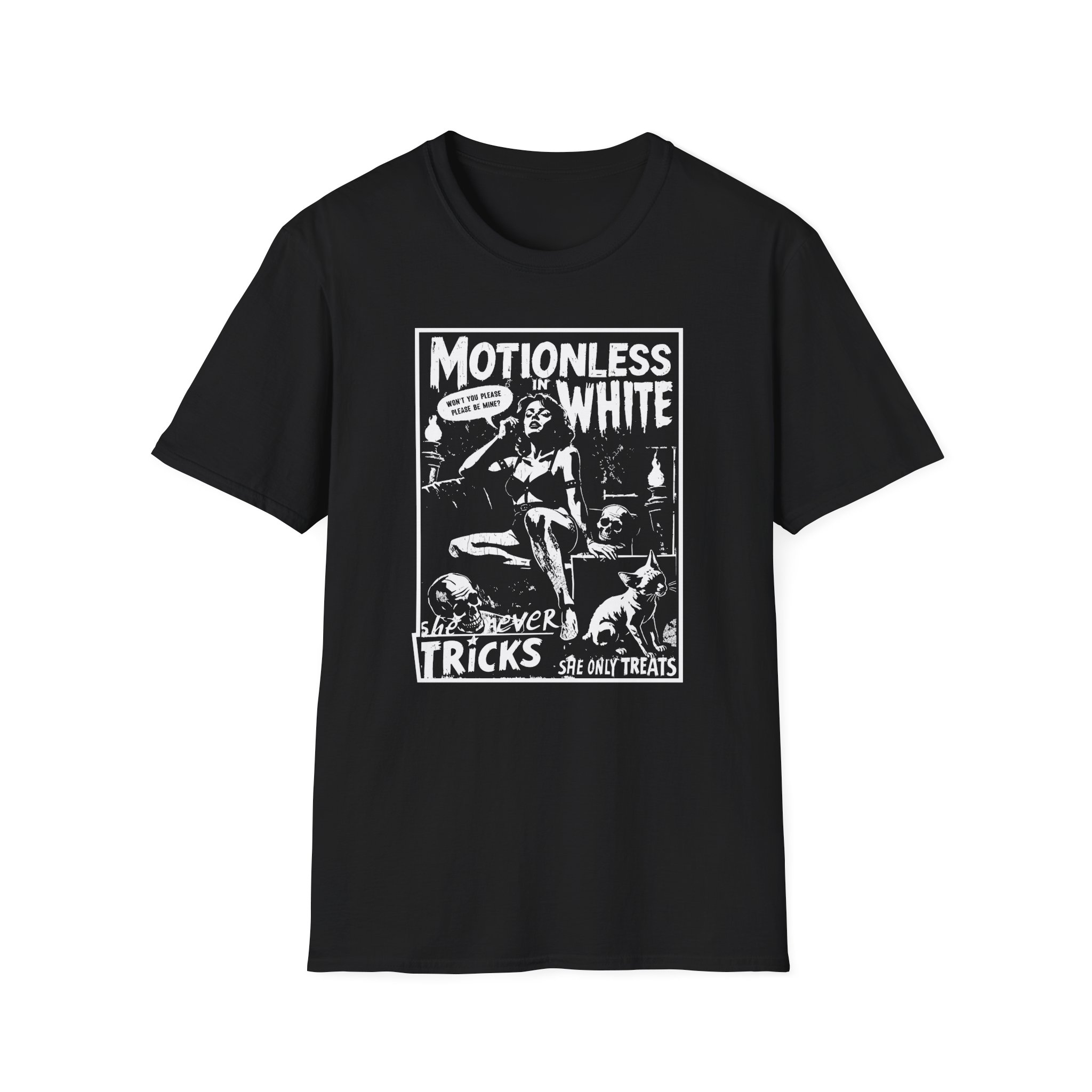 Motionless in White Tricks and Treats Unisex Softstyle T-Shirt