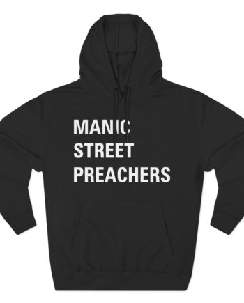 Manic Street Preachers Block Logo Three-Panel Fleece Hoodie