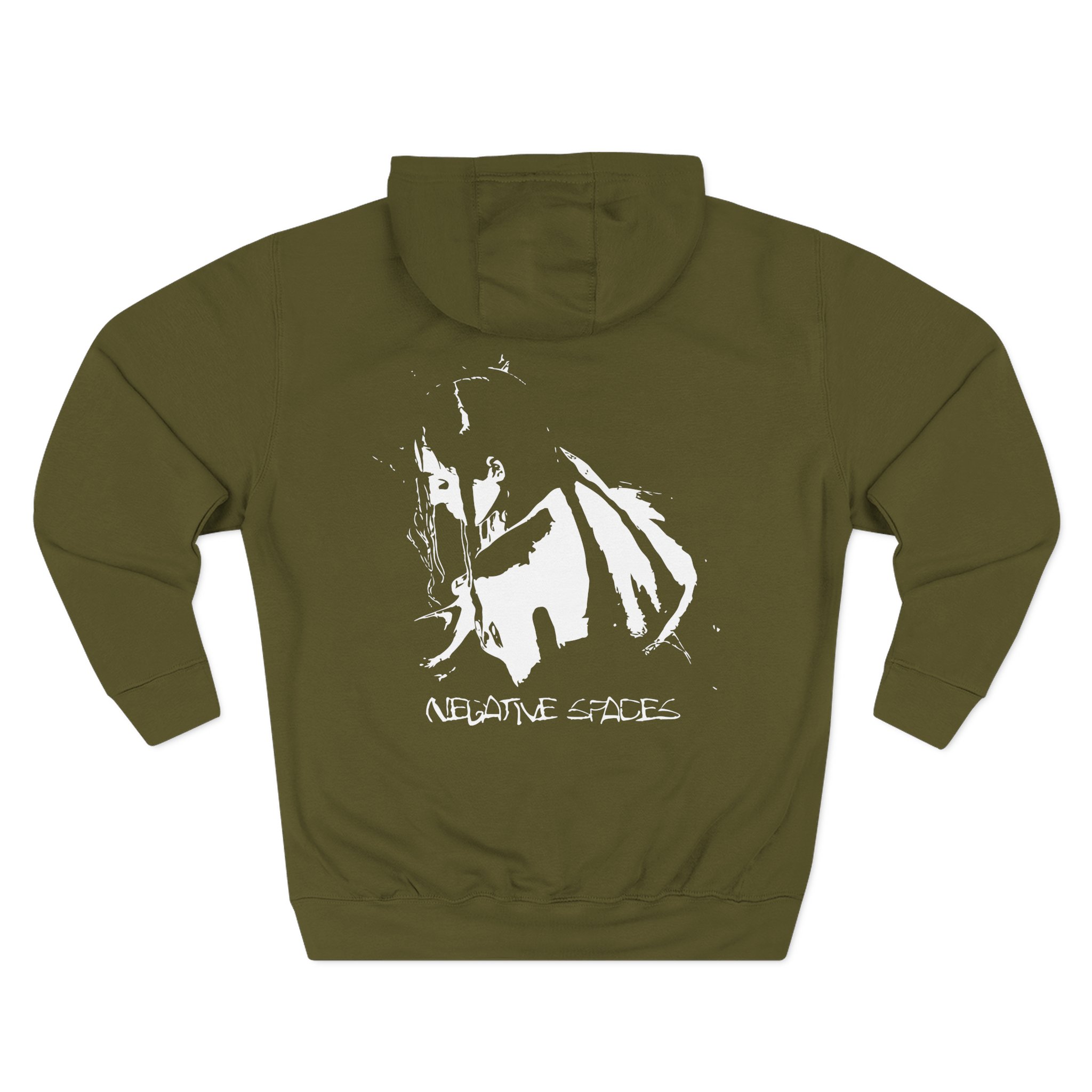 Poppy Negative Spaces Three-Panel Fleece Hoodie