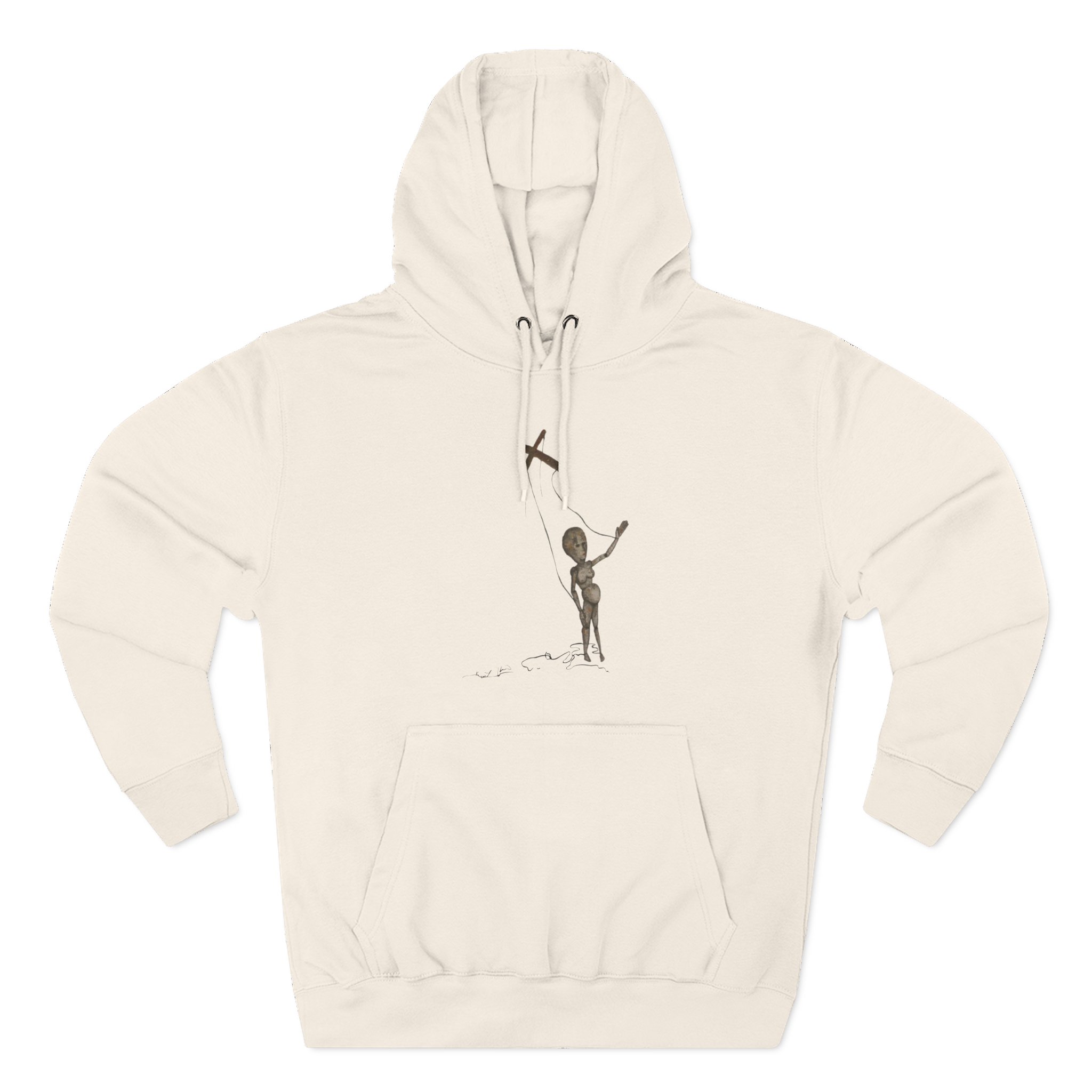 Kurt Cobain Painted Puppet Acid Three-Panel Fleece Hoodie