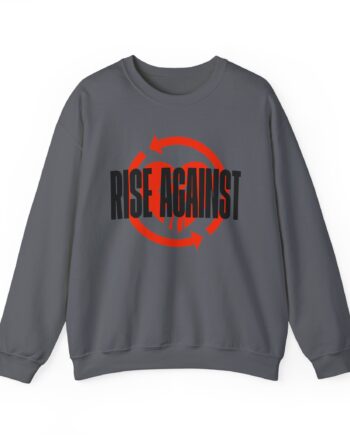 Rise Against Red Heartfist Label Unisex Heavy Blend™ Crewneck Sweatshirt