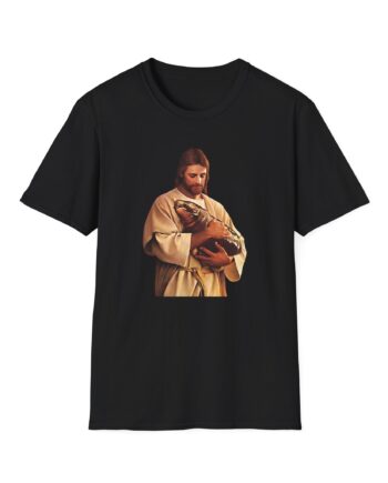 Moo Deng Jesus Unisex Softstyle T-Shirt