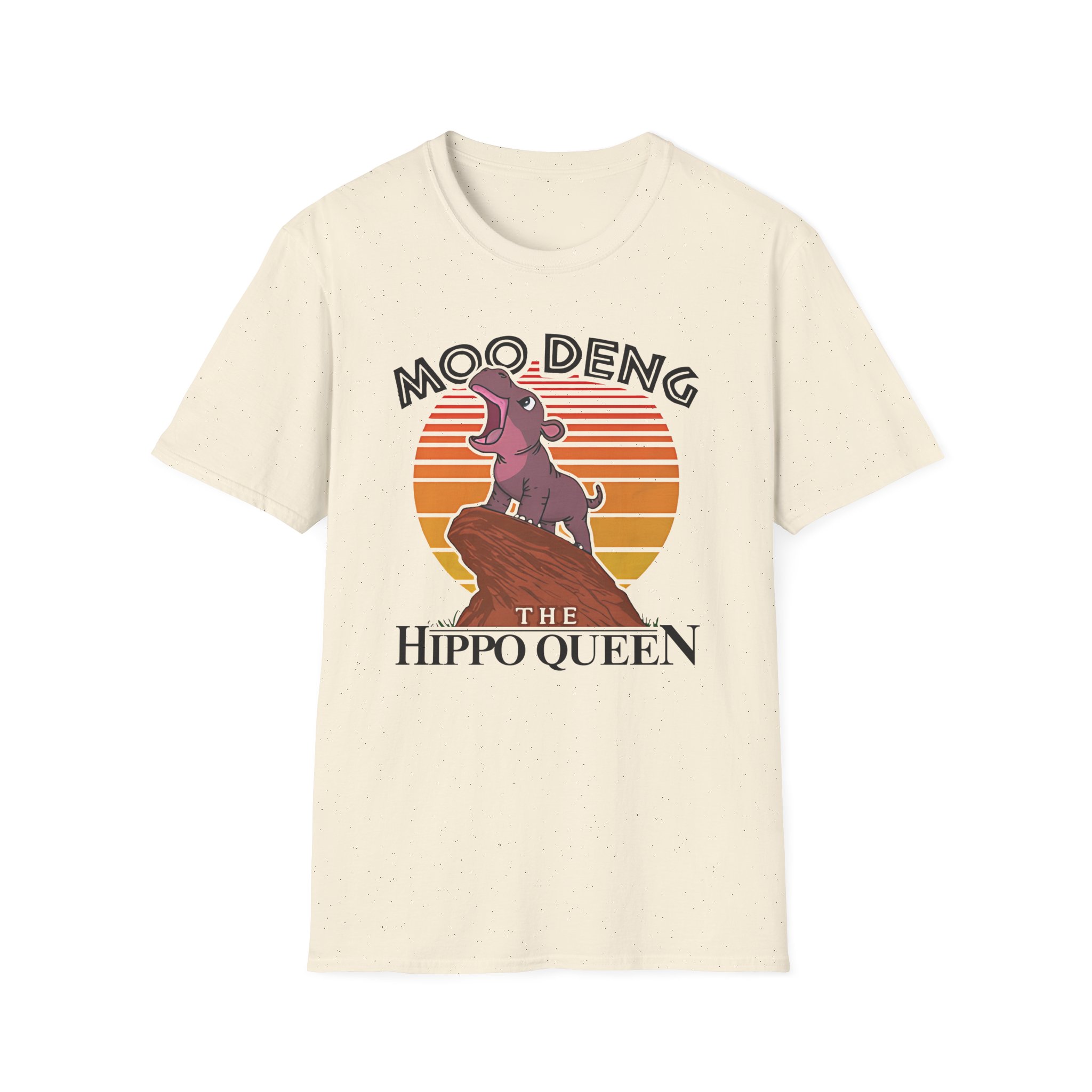 Moo Deng the Hippo Queen Unisex Softstyle T-Shirt