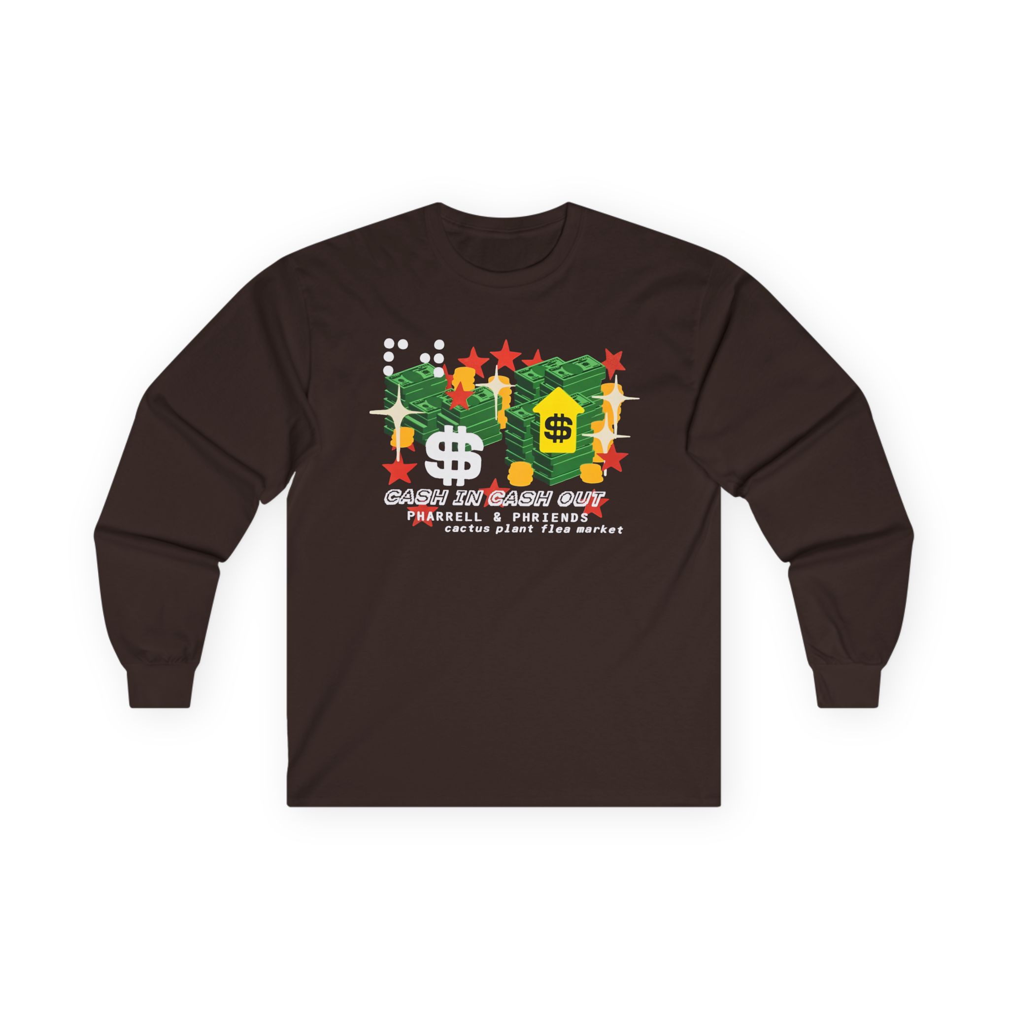 Pharrell Williams Cash in Cash Out Unisex Ultra Cotton Long Sleeve Tee