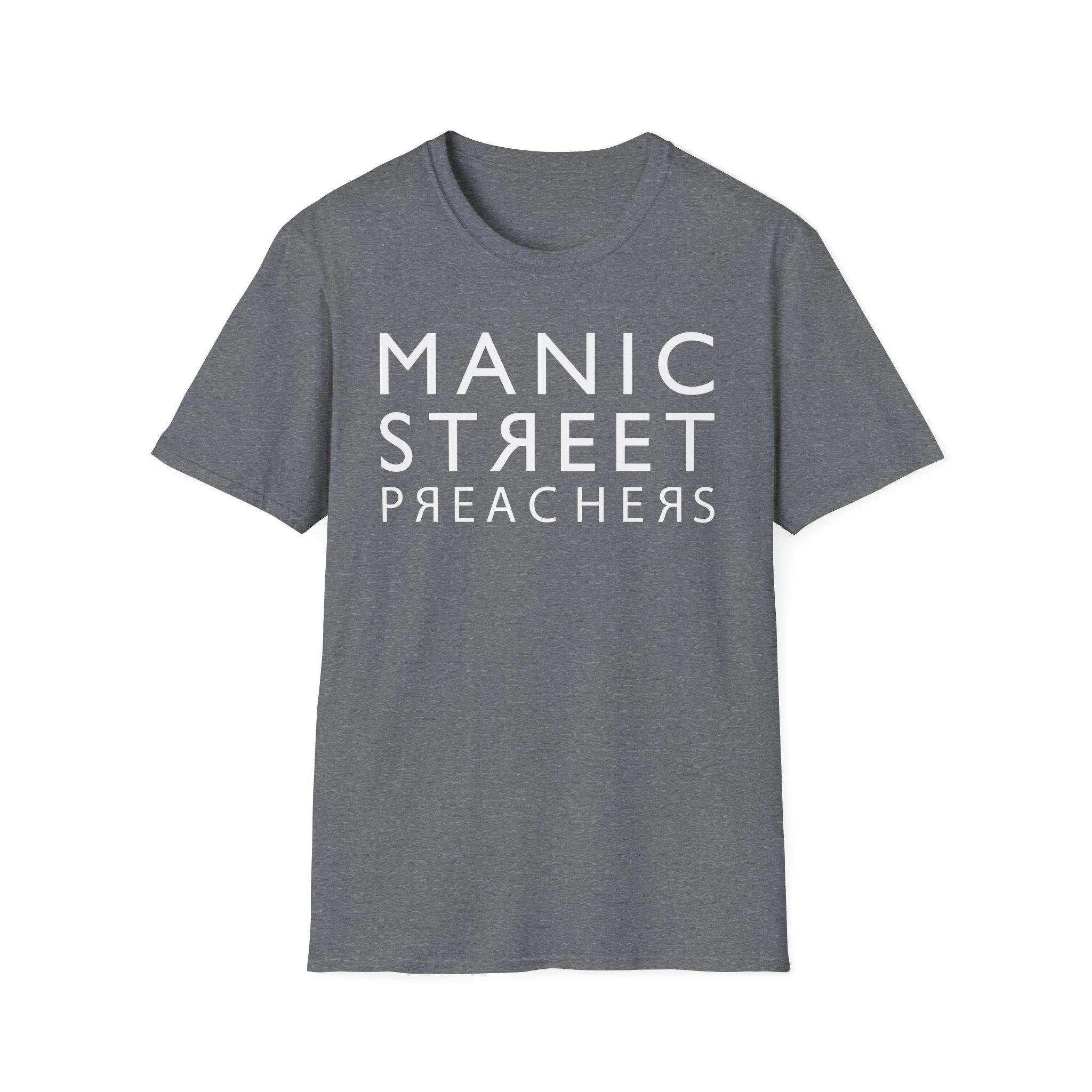 Manic Street Preachers Reversed Logo Unisex Softstyle T-Shirt