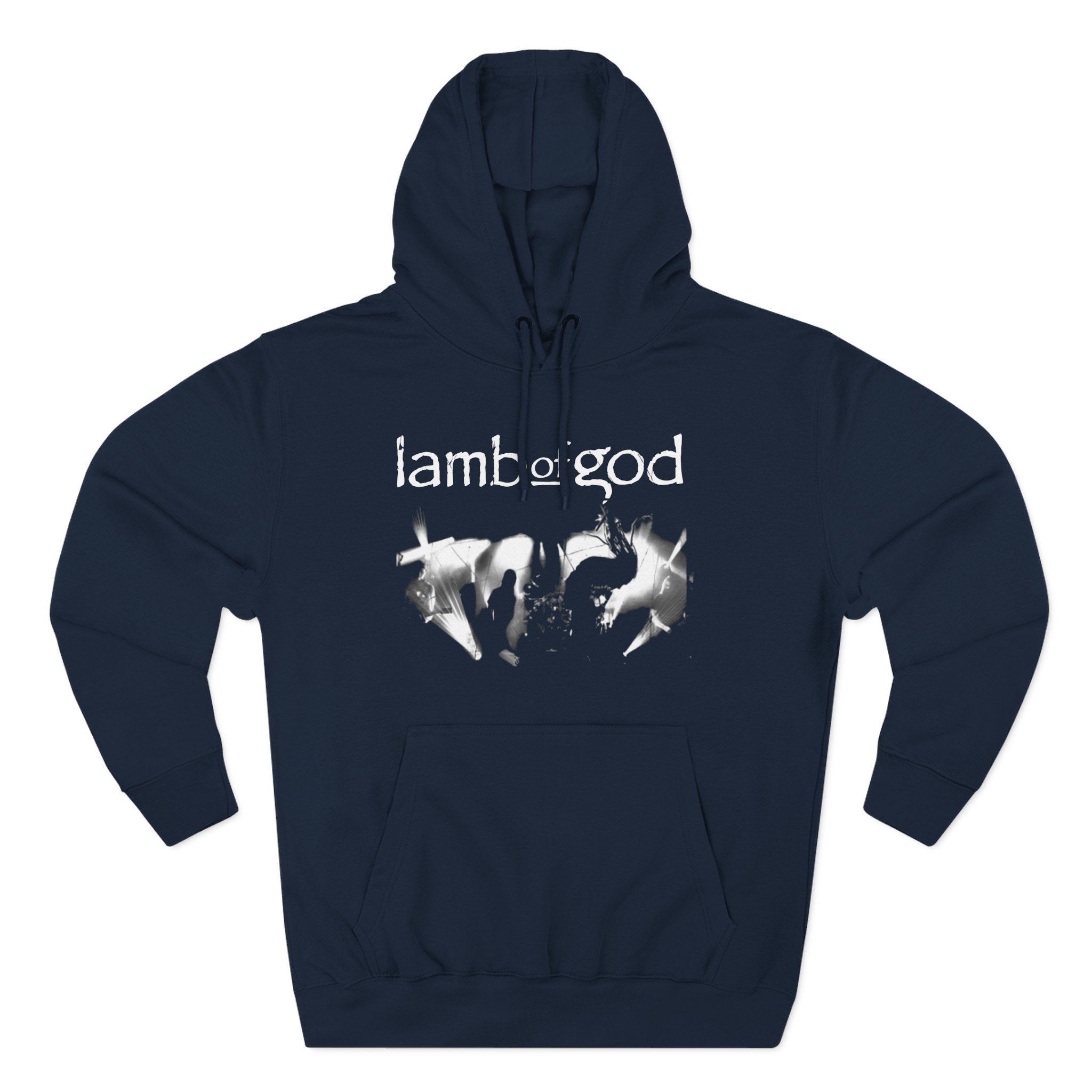 Lamb of God Live Photo Three-Panel Fleece Hoodie