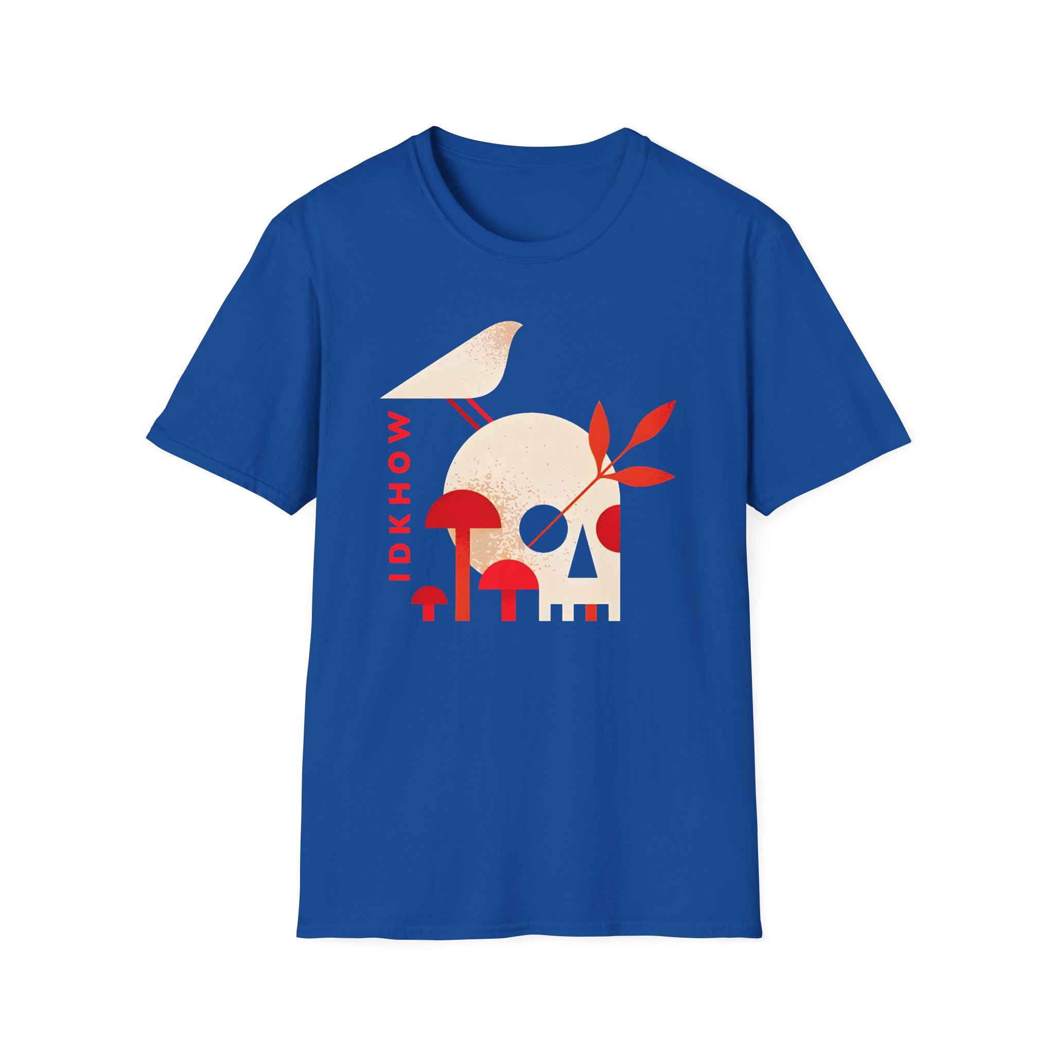 iDKHOW Skull Mushroom Unisex Softstyle T-Shirt