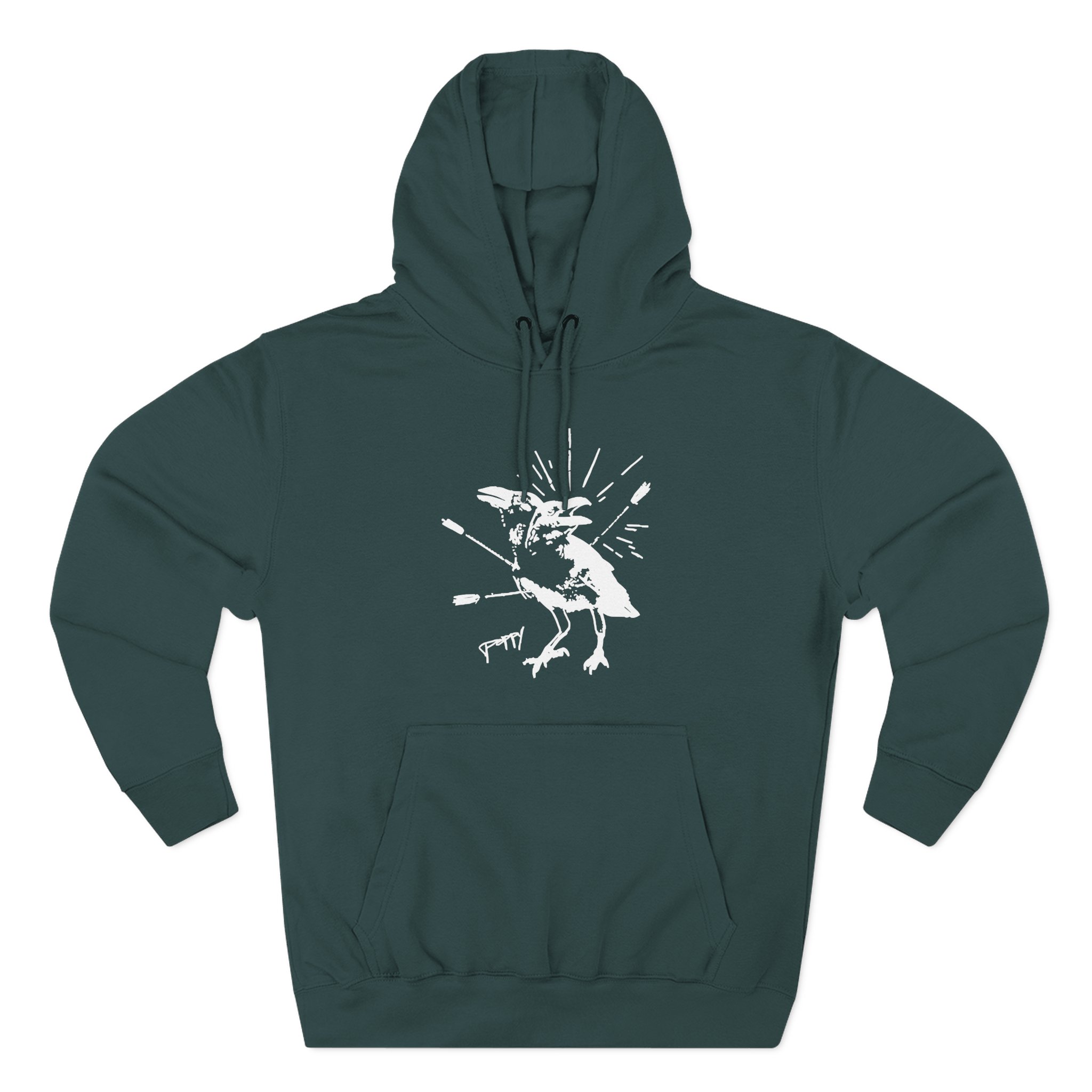 Poppy Coward Birds Three-Panel Fleece Hoodie