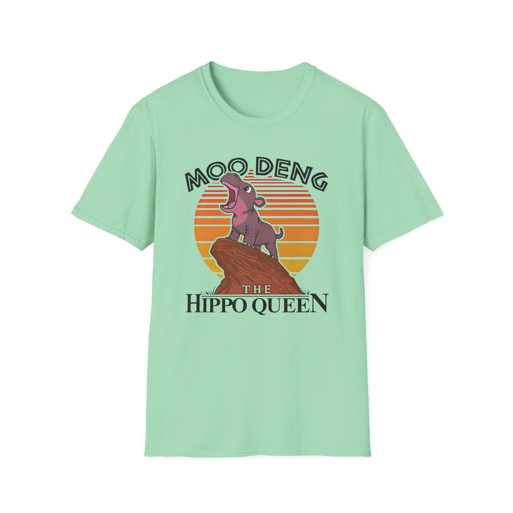 Moo Deng the Hippo Queen Unisex Softstyle T-Shirt