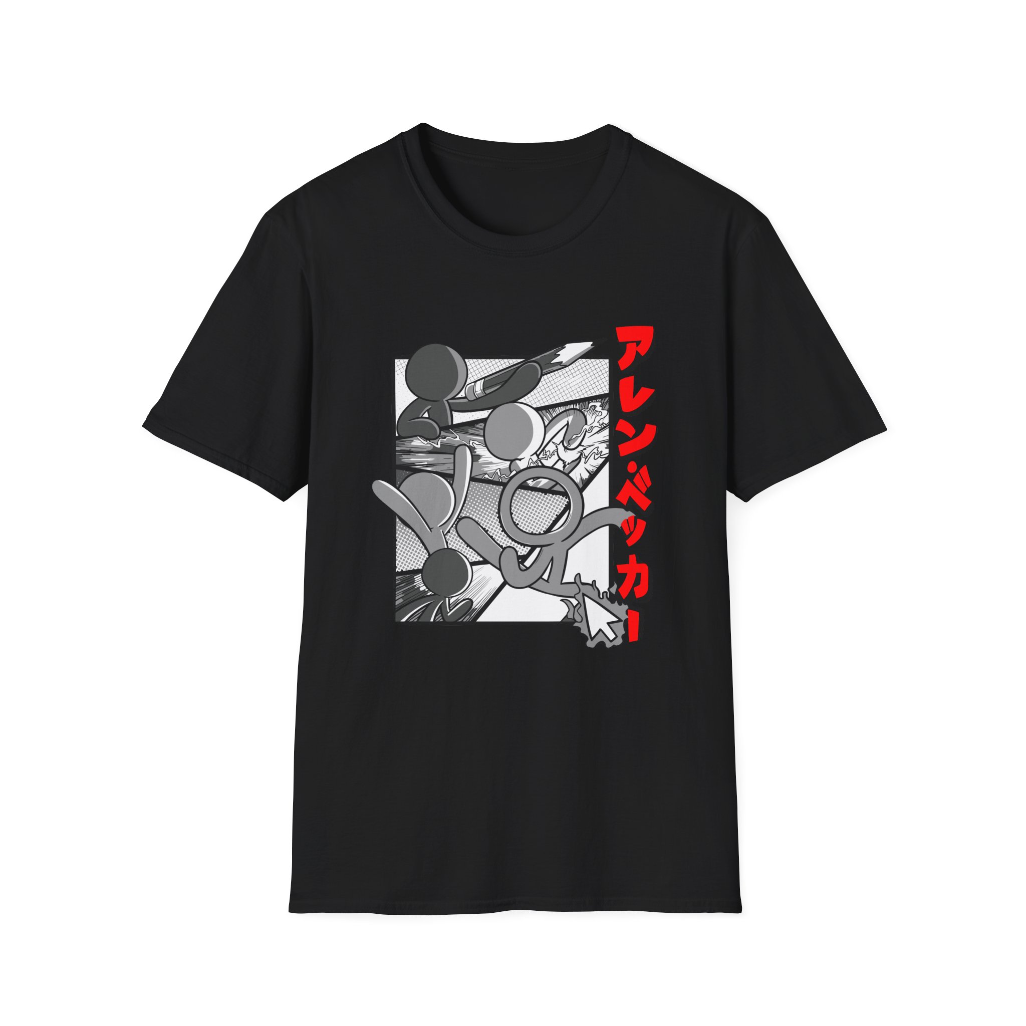 Alan Becker Manga Unisex Softstyle T-Shirt