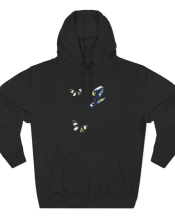 Joyner Lucas Multi Butterfly Three-Panel Fleece Hoodie