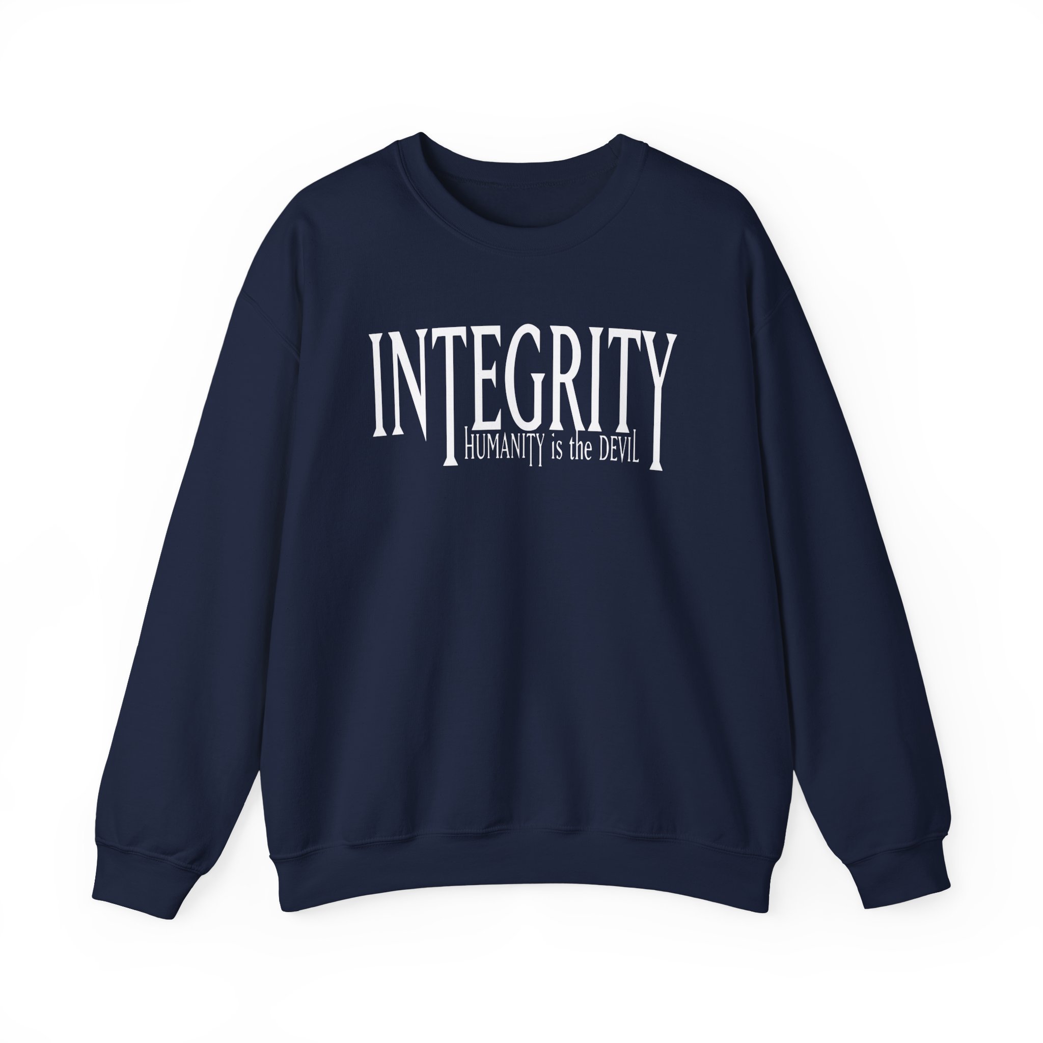 Integrity Humanity Is The Devil Unisex Heavy Blendâ„¢ Crewneck Sweatshirt