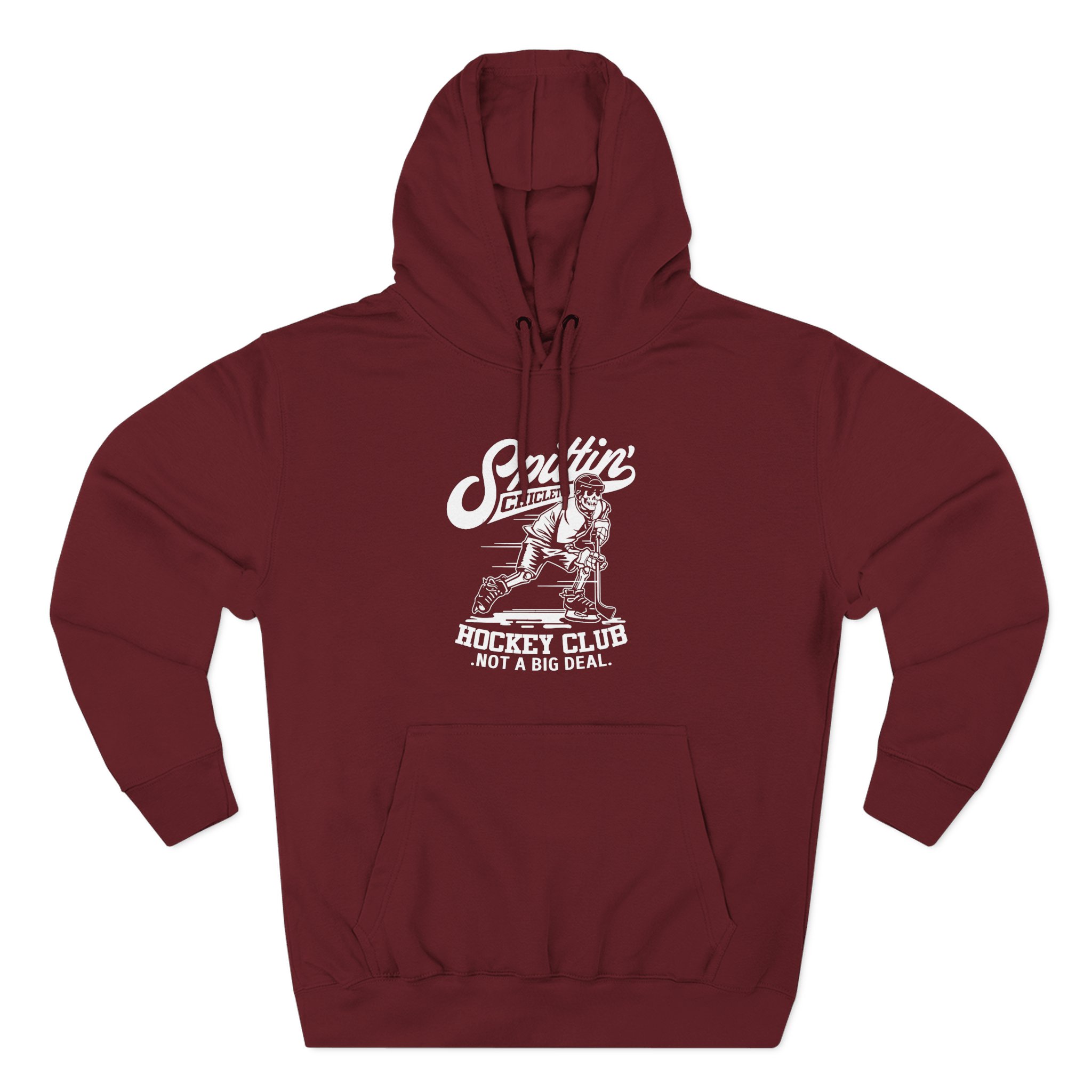 Spittin Chiclets Hockey Club Skul Three-Panel Fleece Hoodie