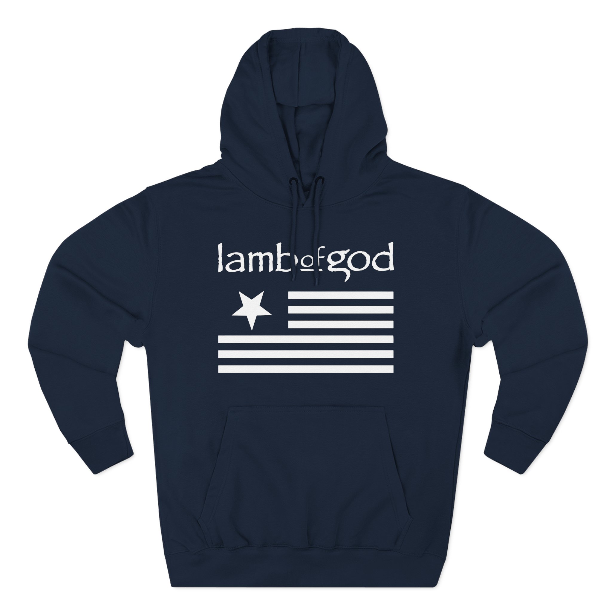 Lamb of God Flag Three-Panel Fleece Hoodie