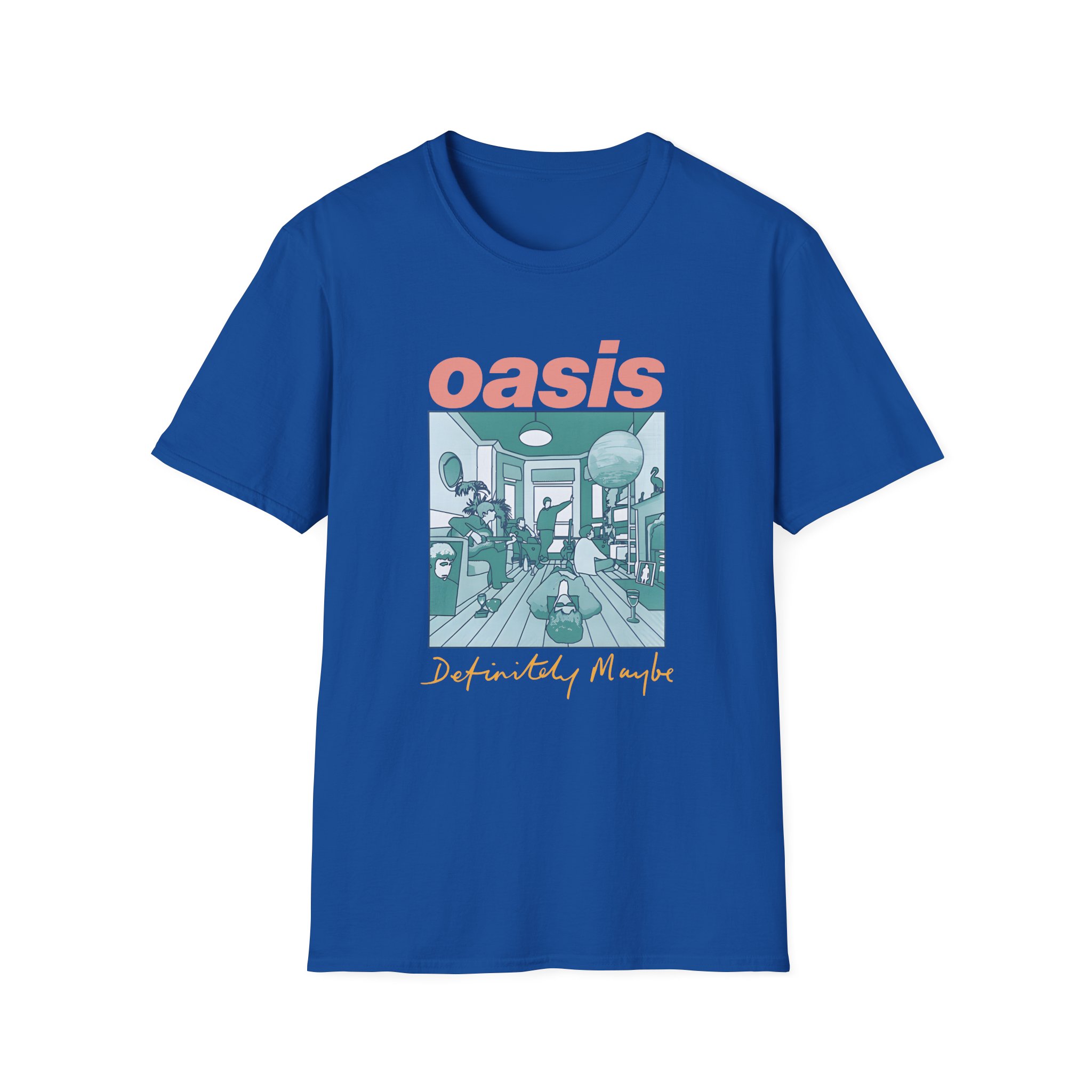 Oasis Definitely Maybe Artwork Unisex Softstyle T-Shirt