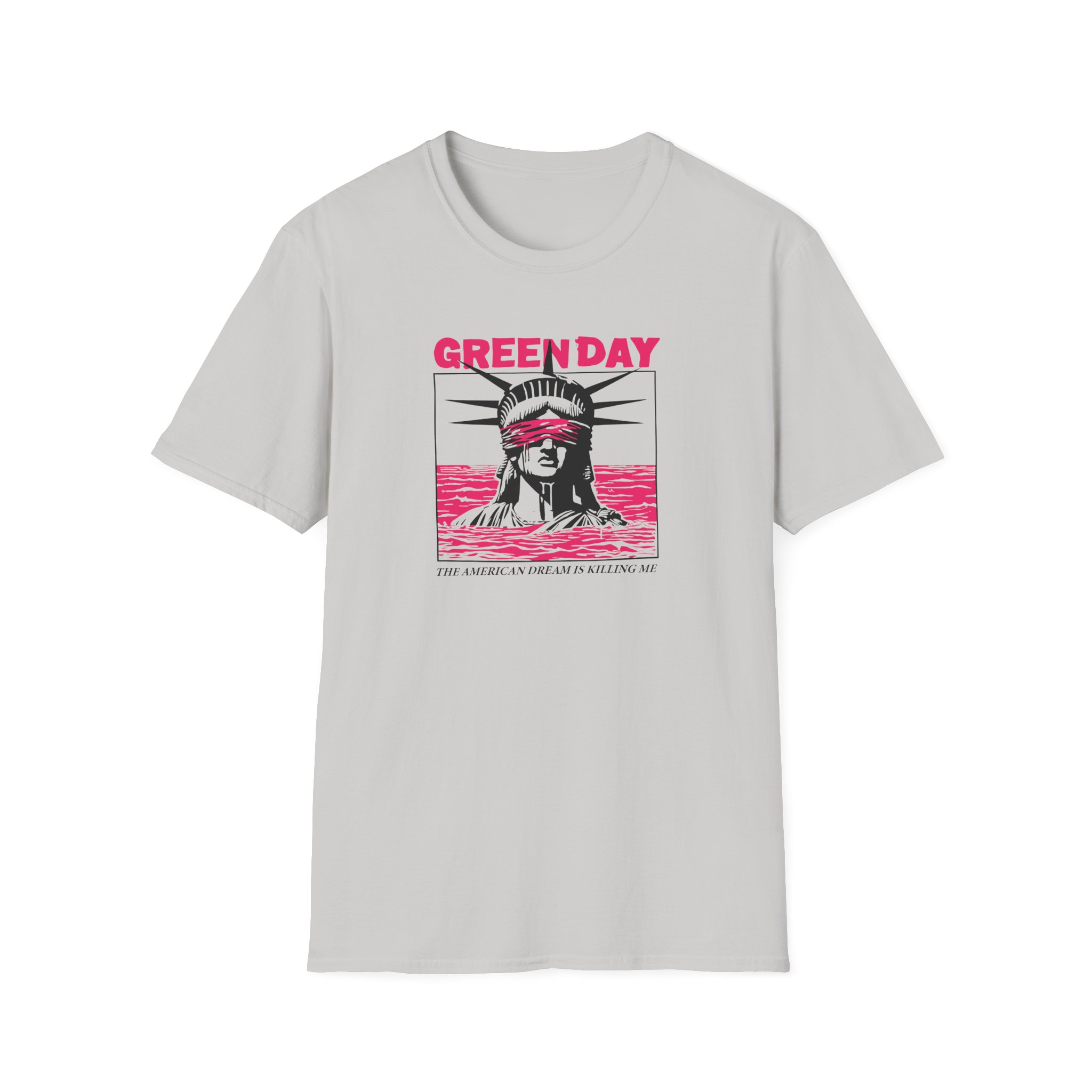 Green Day Lady Liberty Unisex Softstyle T-Shirt