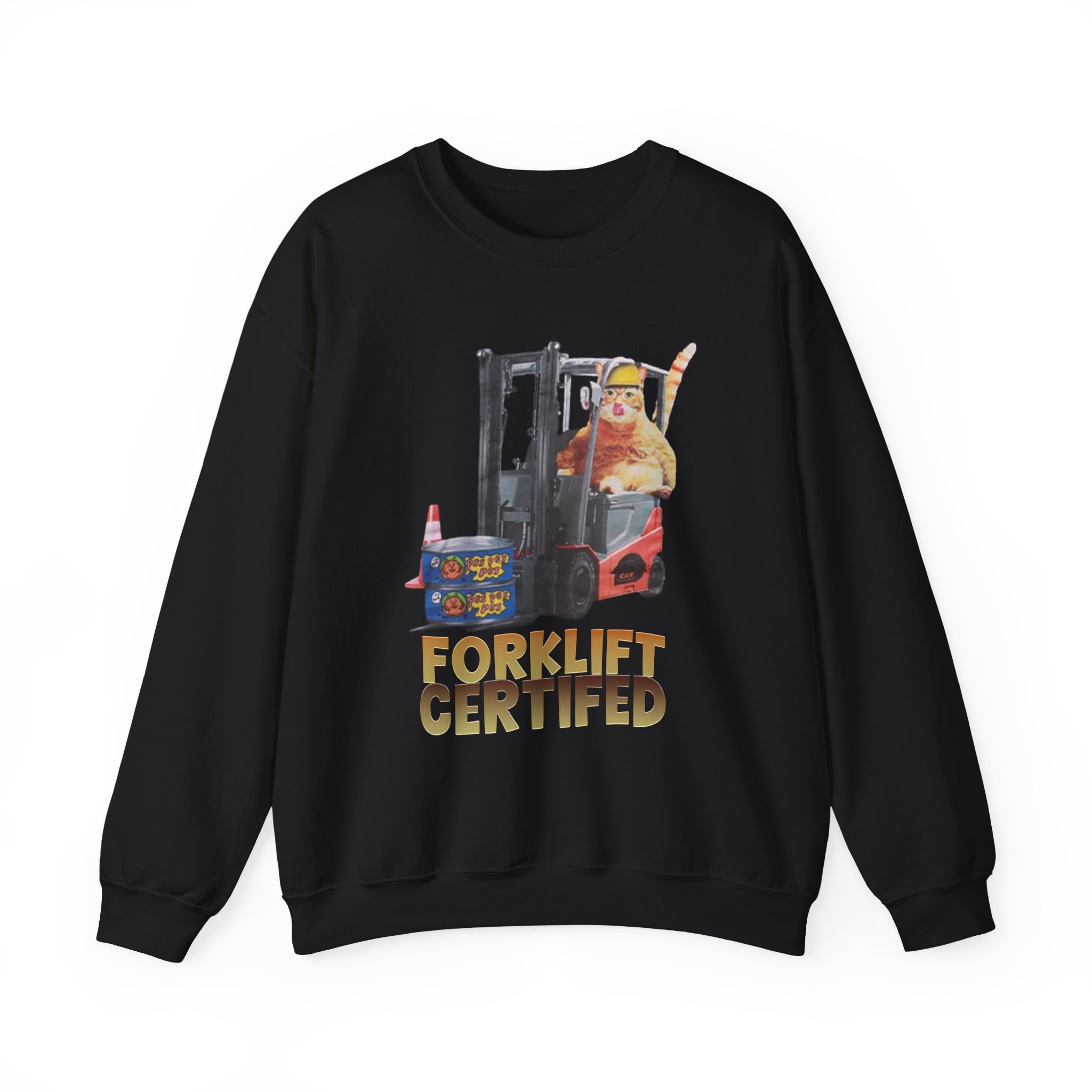 William Osman Forklift Certified Unisex Heavy Blendâ„¢ Crewneck Sweatshirt