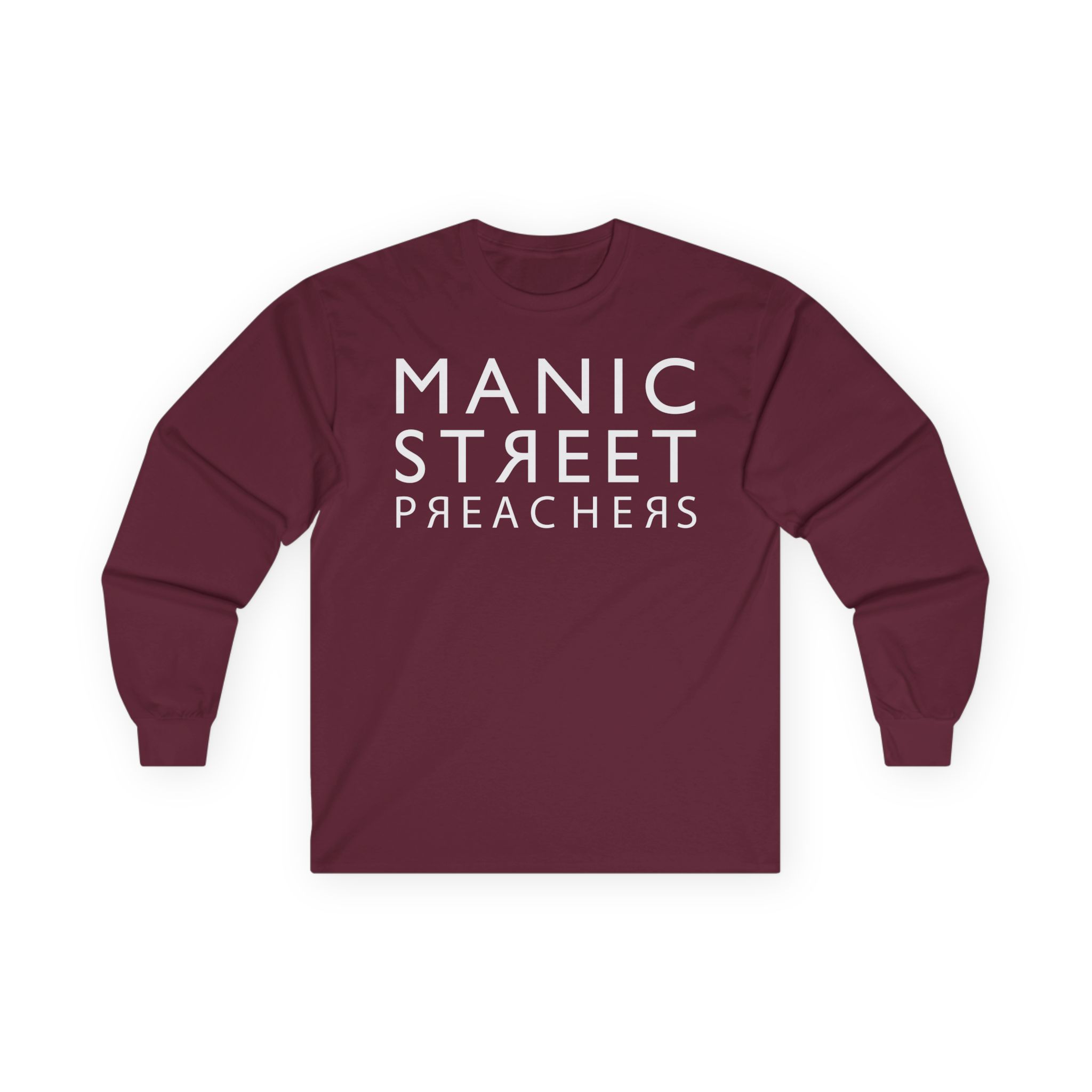 Manic Street Preachers Reversed Logo Unisex Ultra Cotton Long Sleeve Tee